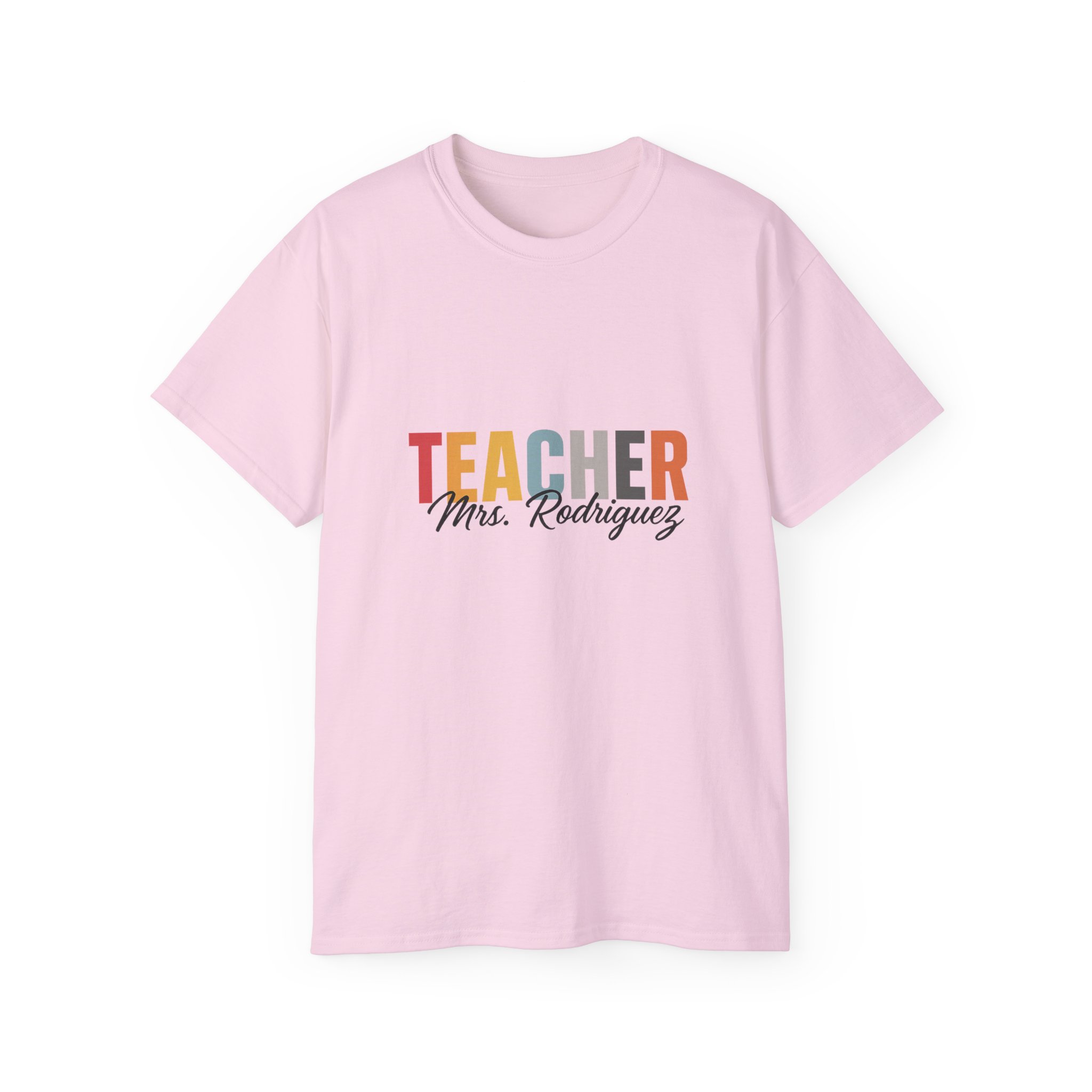 Personalized Teacher Tee for Educators, Great Gift for Teachers, Unisex Cotton Shirt, Back to School Apparel, Teacher's Day - Image 65