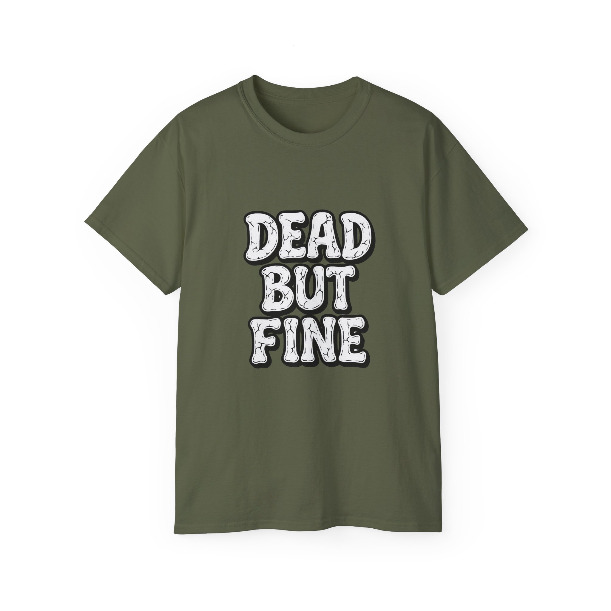Humorous Graphic Tee - Dead But Fine, Funny T-Shirt for Halloween, Casual Wear, Gift for Friends, Sarcastic Style. - Image 37
