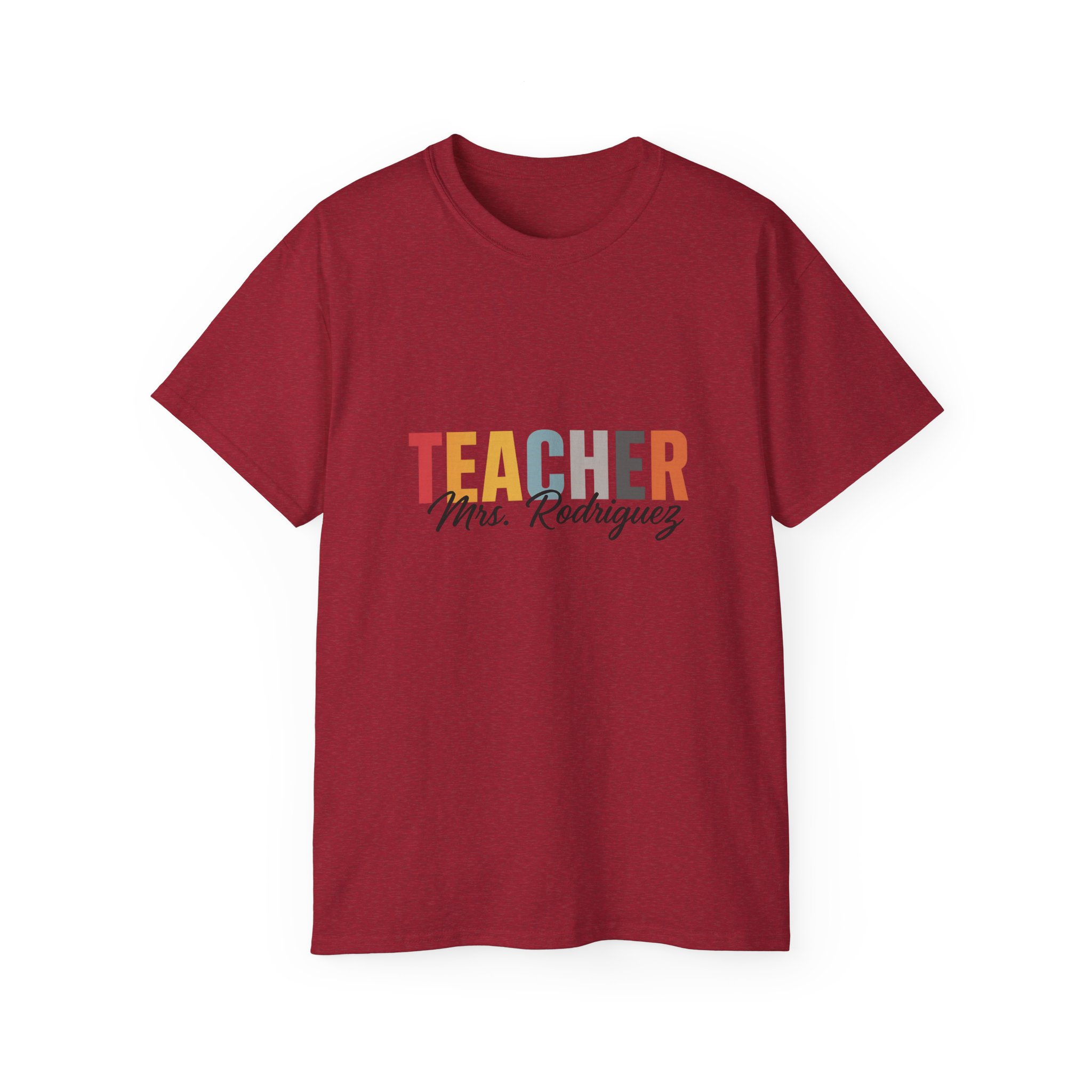 Personalized Teacher Tee for Educators, Great Gift for Teachers, Unisex Cotton Shirt, Back to School Apparel, Teacher's Day - Image 81