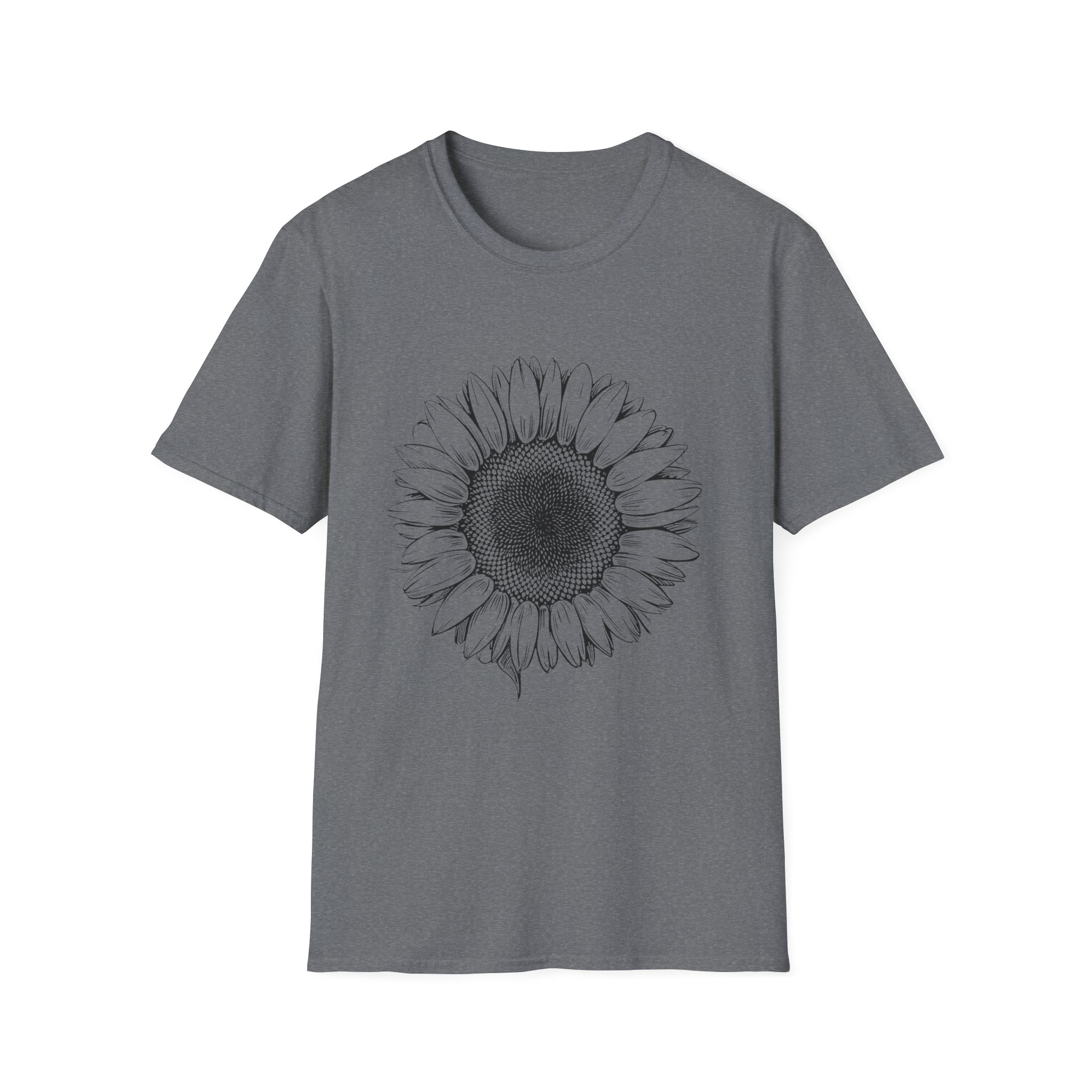 Sunflower Unisex Softstyle T-Shirt - Floral Graphic Tee for Nature Lovers, Gift for Gardeners, Summer Fashion - Image 21