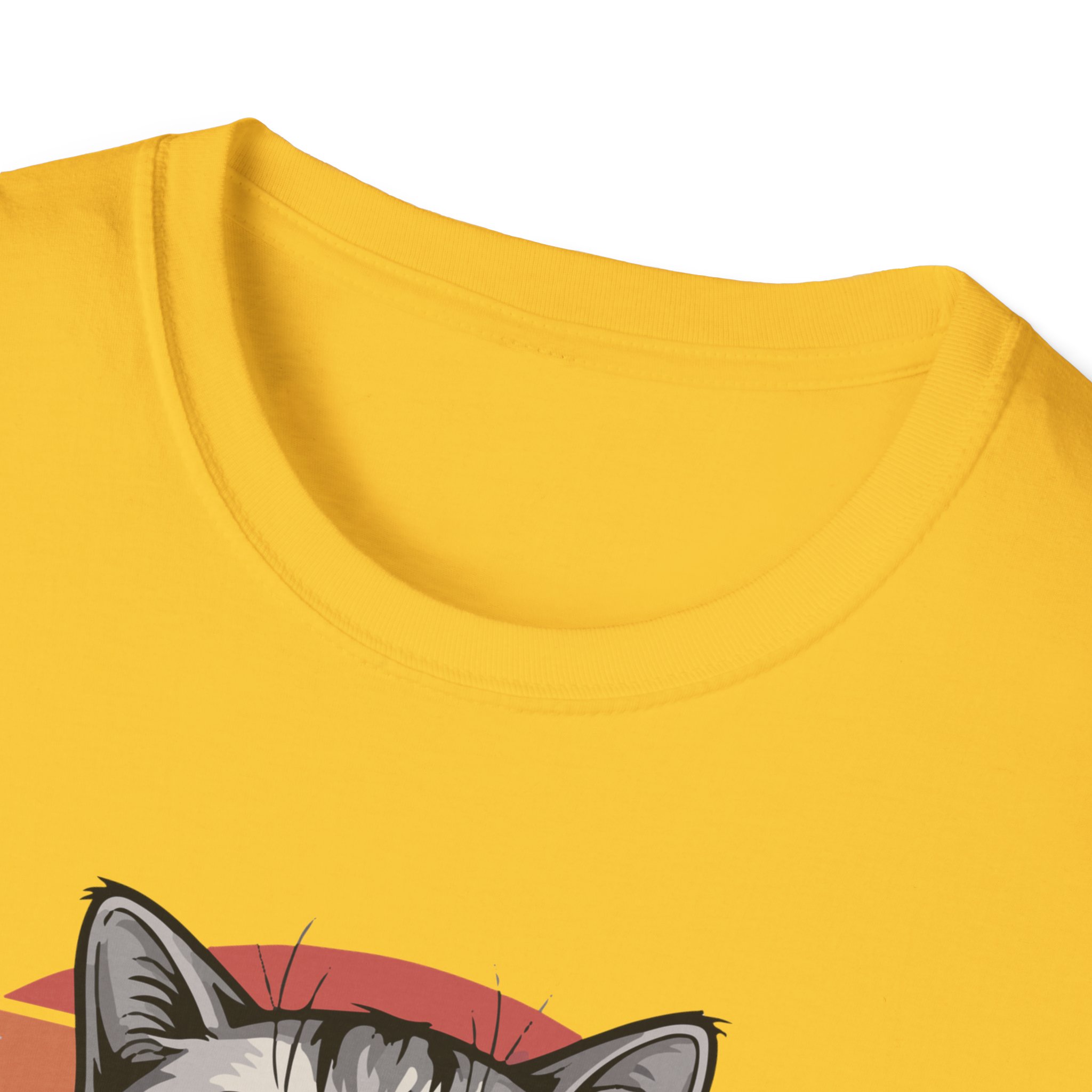 Cat Lover Vintage Fine T-Shirt, Cute Cat Graphic Tee, Unisex Softstyle Top, Perfect Gift for Pet Owners, Casual Wear - Image 15