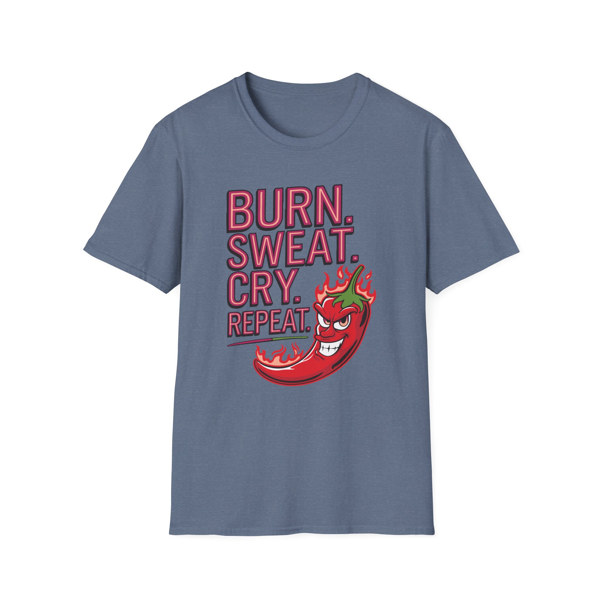 Funny Fitness T-Shirt - "BURN.SWEAT.CRY.REPEAT", Gym Wear, Workout Tee, Motivational Shirt, Activewear - Image 25