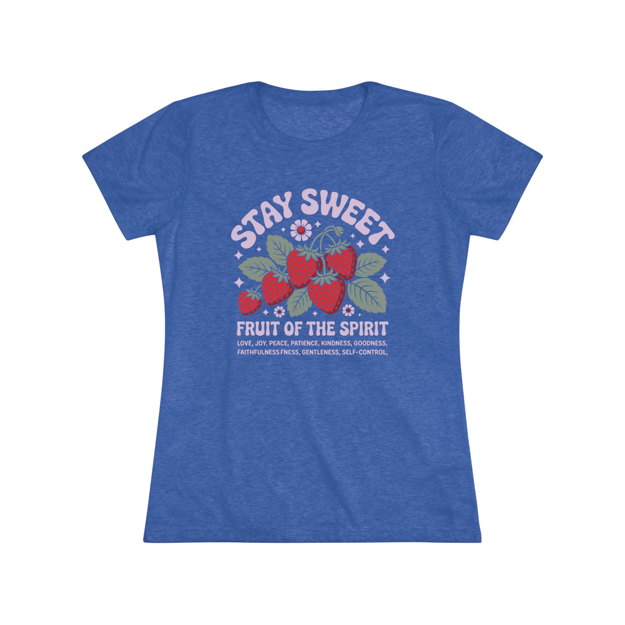 Stay Sweet Women's Triblend Tee, Inspirational Shirt, Faith-Based Gift, Casual Wear, Summer Top, Cute Graphic Tee - Image 5