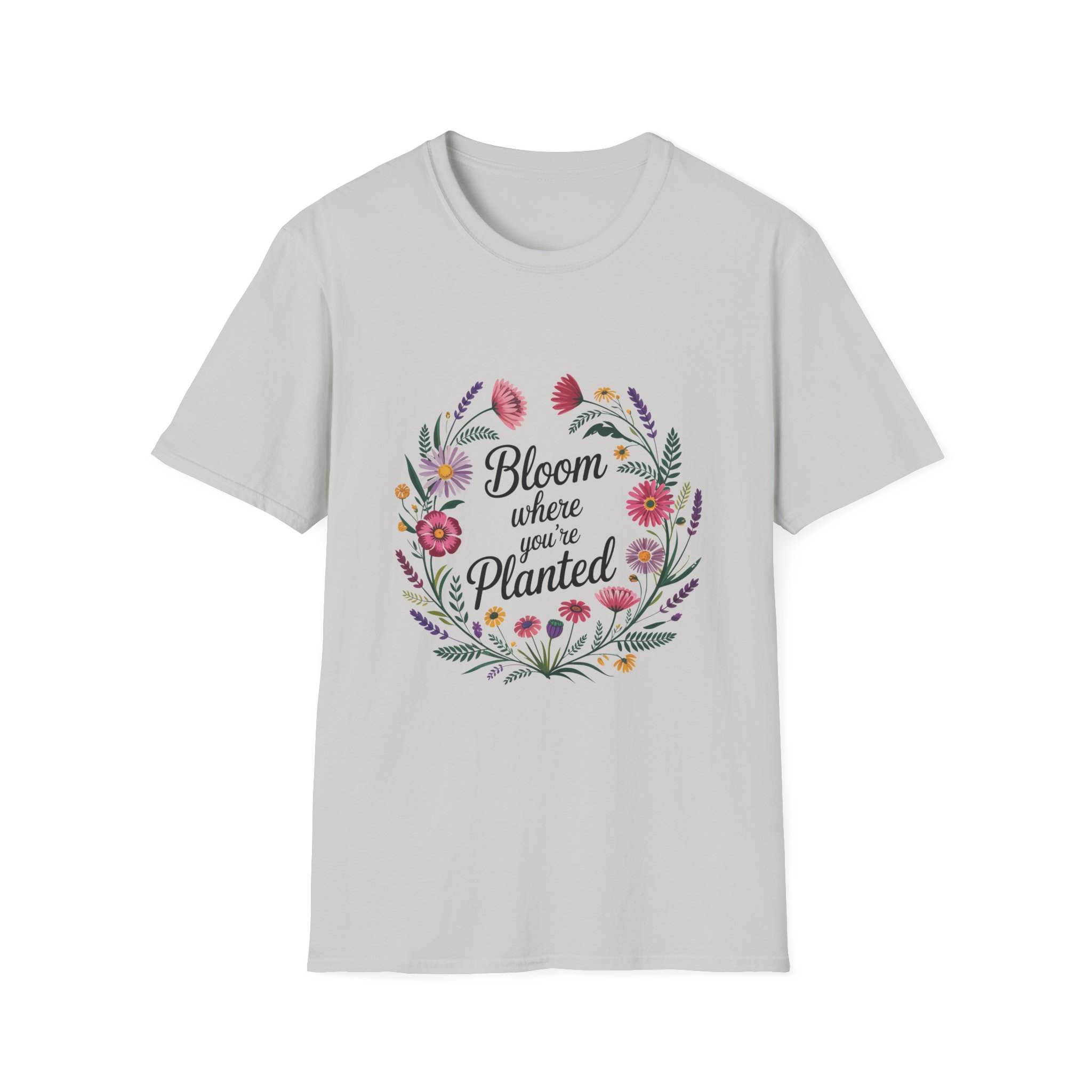 Bloom Where You're Planted T-Shirt, Floral Shirt, Gardening Gift, Inspirational Tee, Nature Lover Apparel, Plant Lover Gift - Image 9