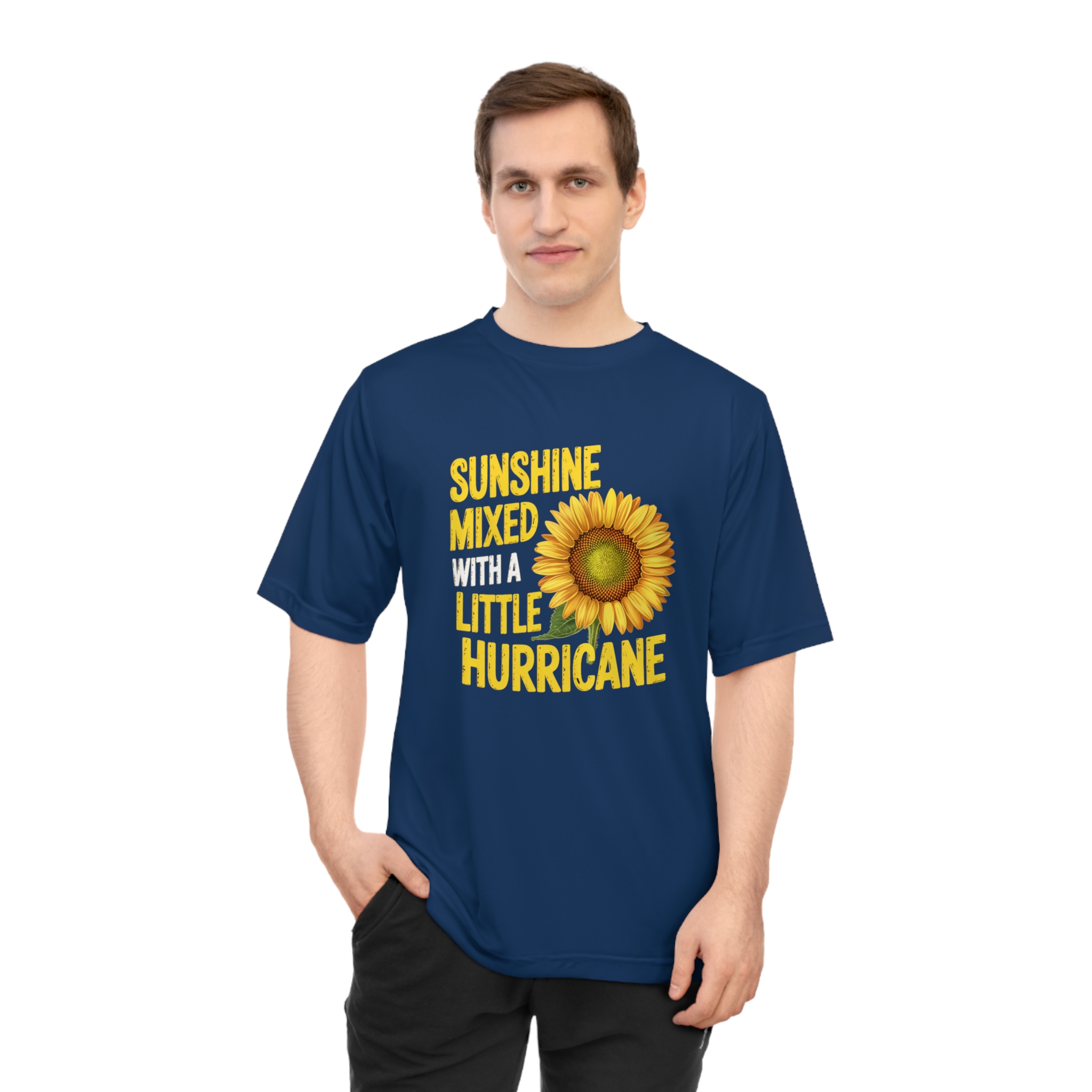 Sunshine Mixed with a Little Hurricane Unisex Performance T-shirt - Gift for Nature Lovers, Casual Wear, Summer Fashion, - Image 12