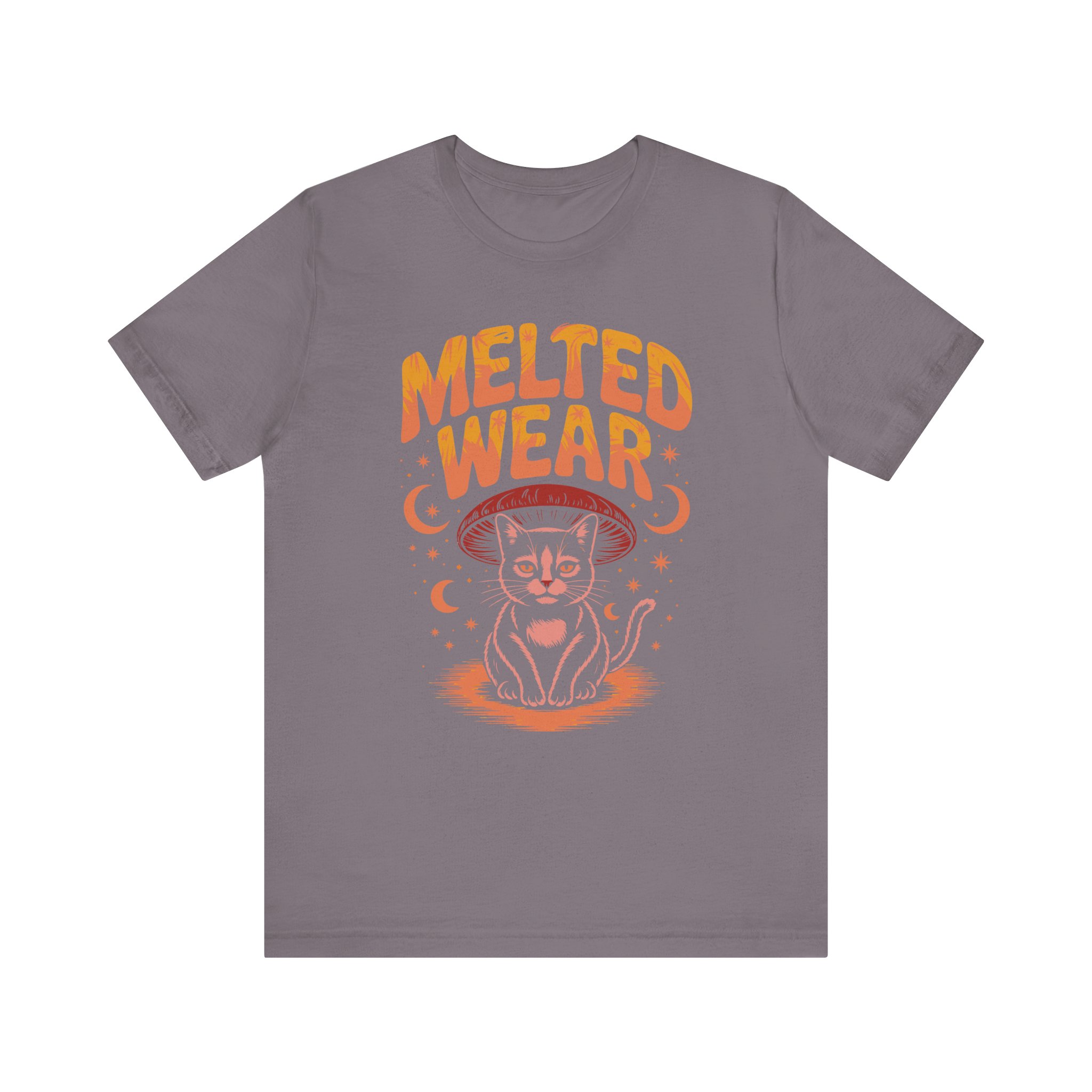 Melted Wear Cat Tee | Unisex Short Sleeve Shirt for Cat Lovers, Cozy Gift, Halloween, Casual Style, Retro Vibe, Fun Graphic - Image 49