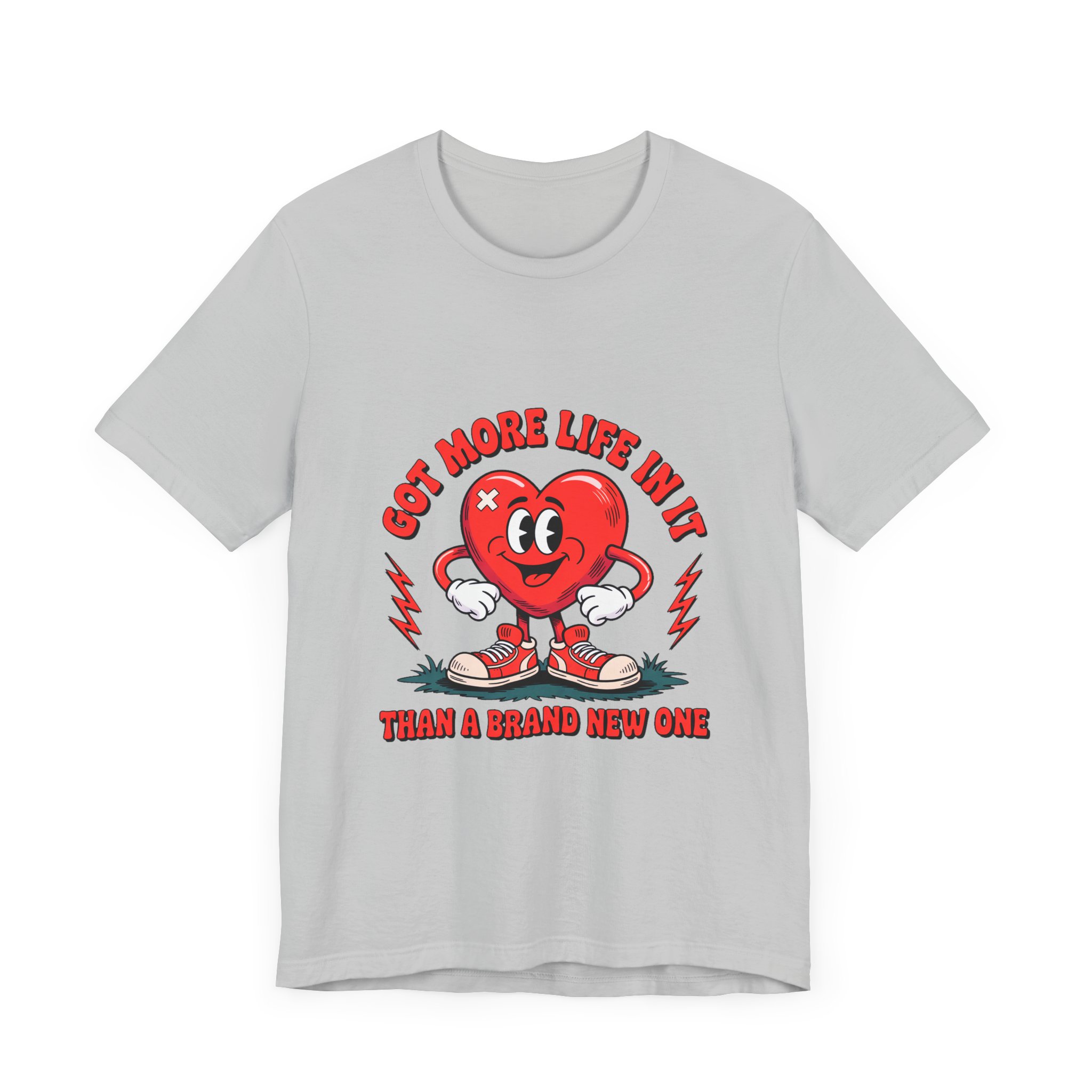 Vintage Comic Heart Tee - More Life Than Brand New, Unisex T-Shirt, Graphic Tee, Gift for Him/Her, Retro Style, Valentine's Day, Casual Wear - Image 27