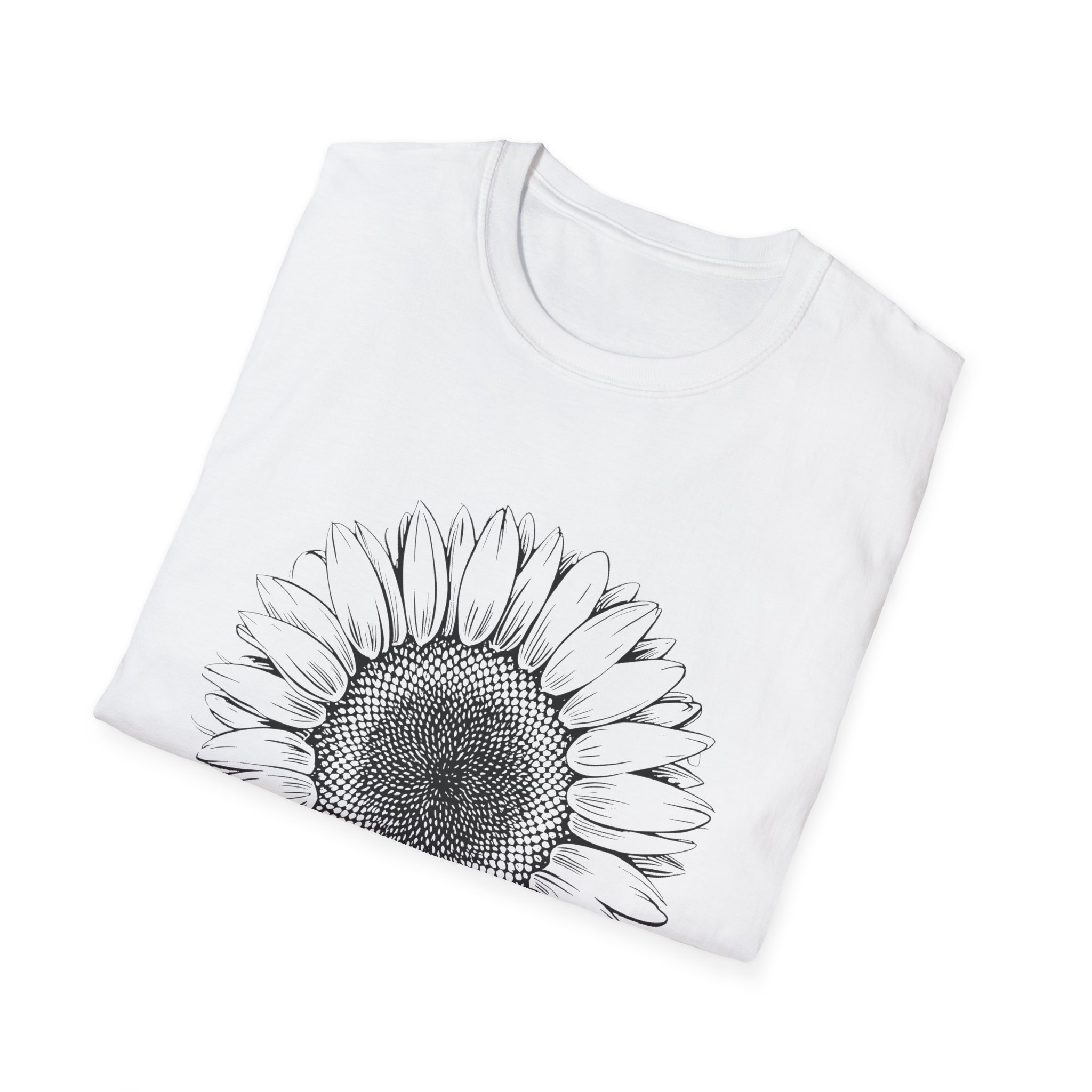 Sunflower Unisex Softstyle T-Shirt - Floral Graphic Tee for Nature Lovers, Gift for Gardeners, Summer Fashion - Image 4