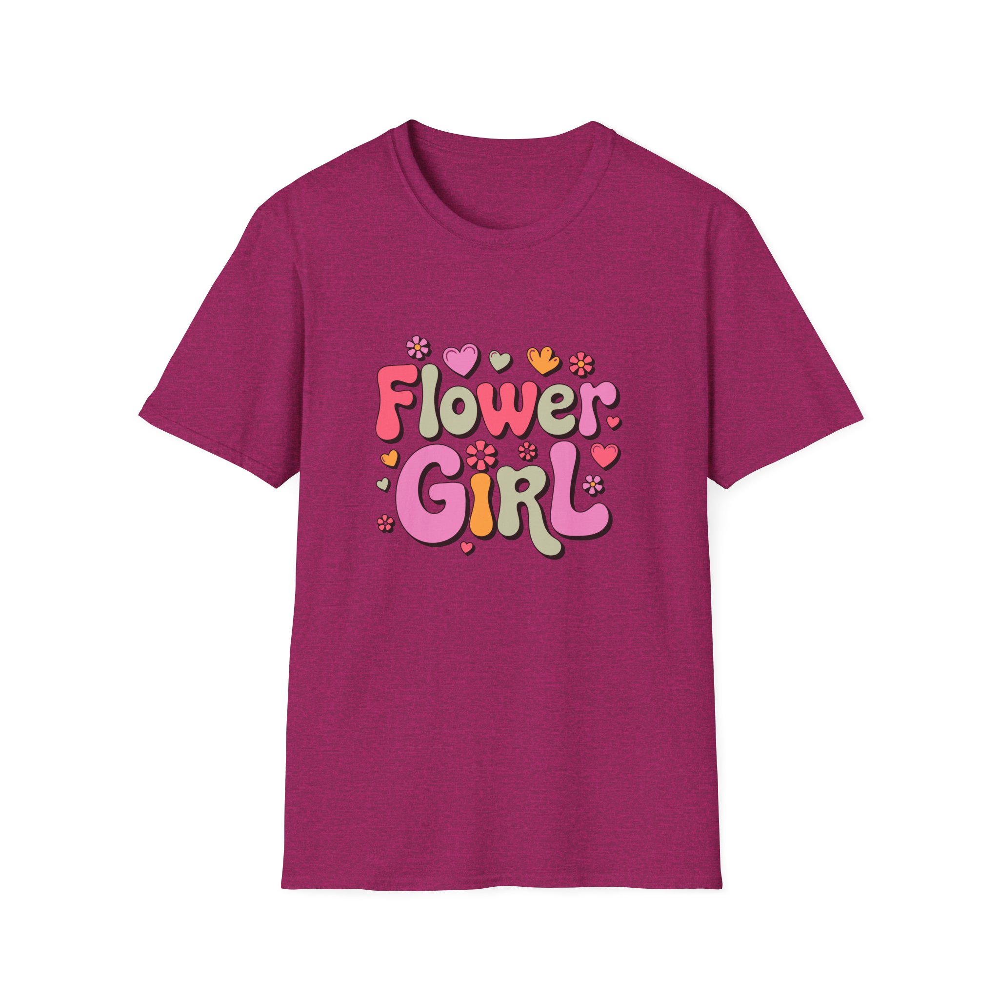 Flower Girl T-Shirt, Fun Floral Graphic Tee, Unisex Casual Shirt, Perfect for Spring Celebrations, Gift for Flower Girls - Image 9