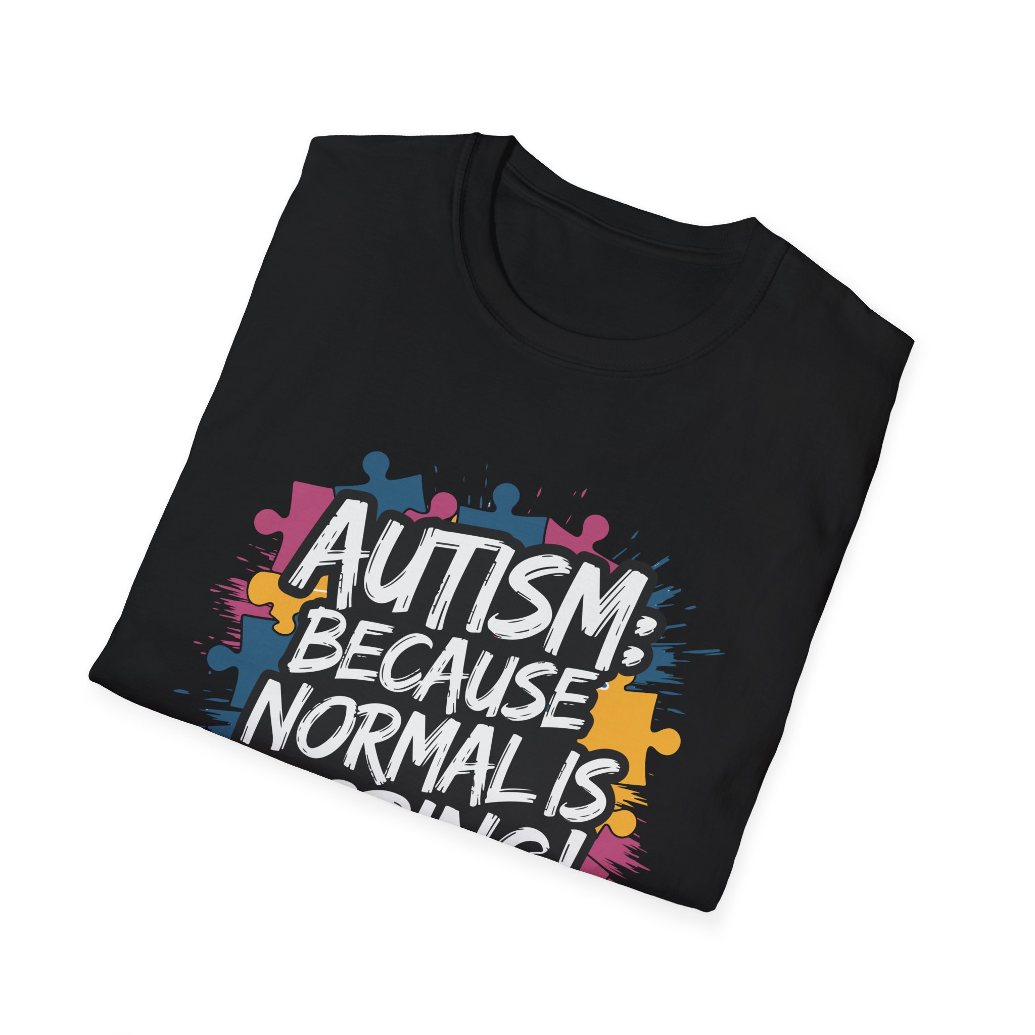 Autism Awareness Softstyle T-Shirt, Unisex Puzzle Piece Tee, Funny Autism Shirt, Gift for Autism Support, Inclusion T-Shirt - Image 8