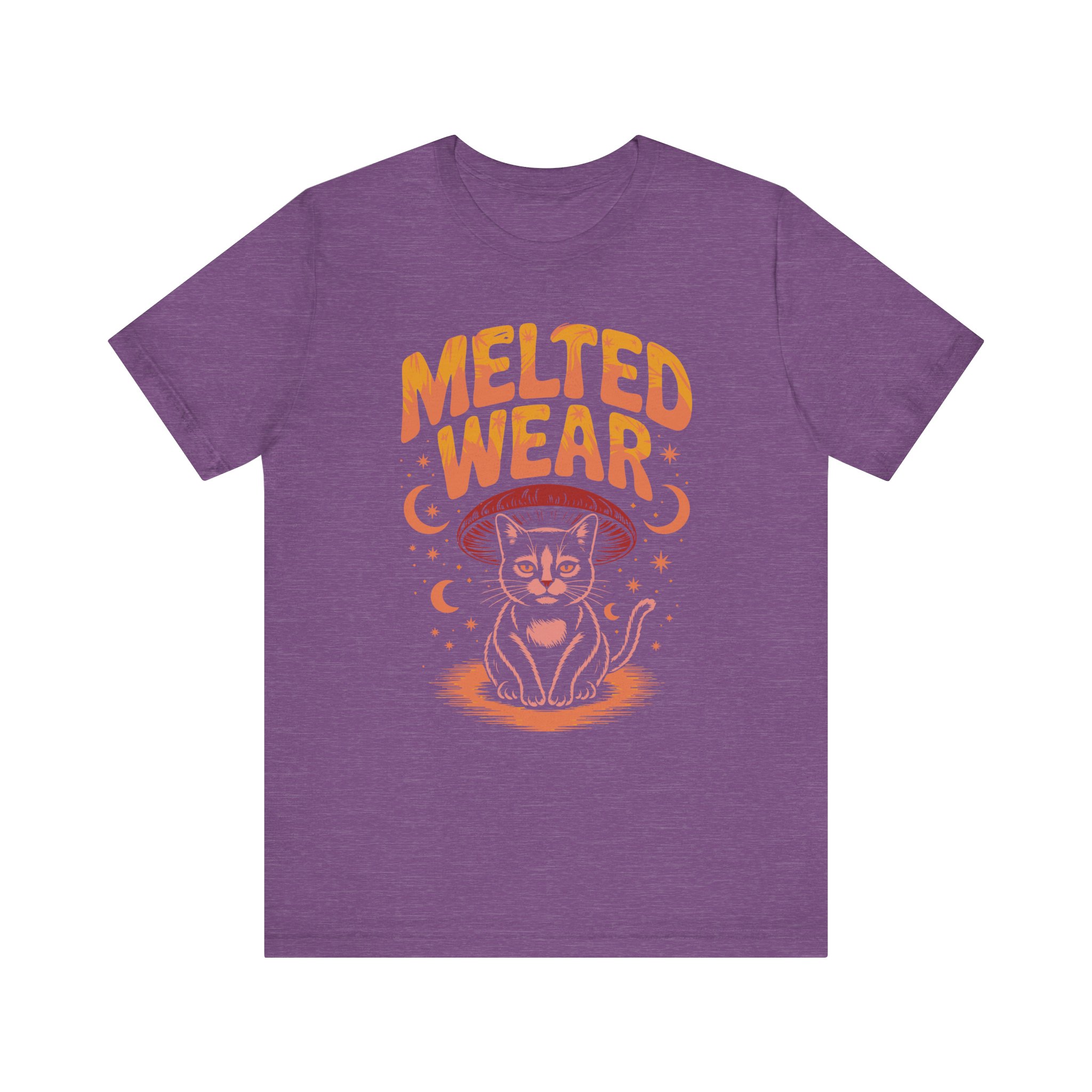 Melted Wear Cat Tee | Unisex Short Sleeve Shirt for Cat Lovers, Cozy Gift, Halloween, Casual Style, Retro Vibe, Fun Graphic - Image 41