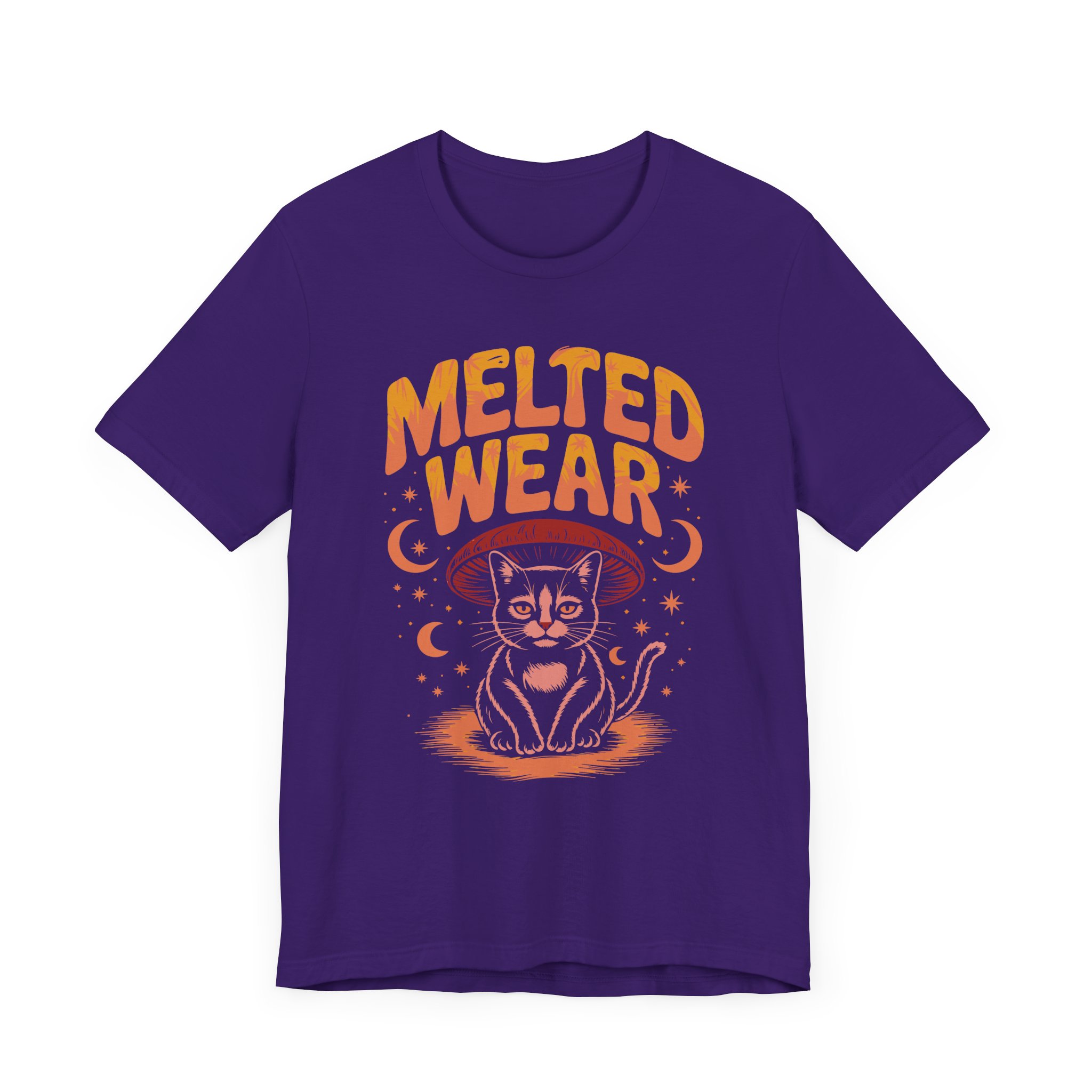 Melted Wear Cat Tee | Unisex Short Sleeve Shirt for Cat Lovers, Cozy Gift, Halloween, Casual Style, Retro Vibe, Fun Graphic - Image 47
