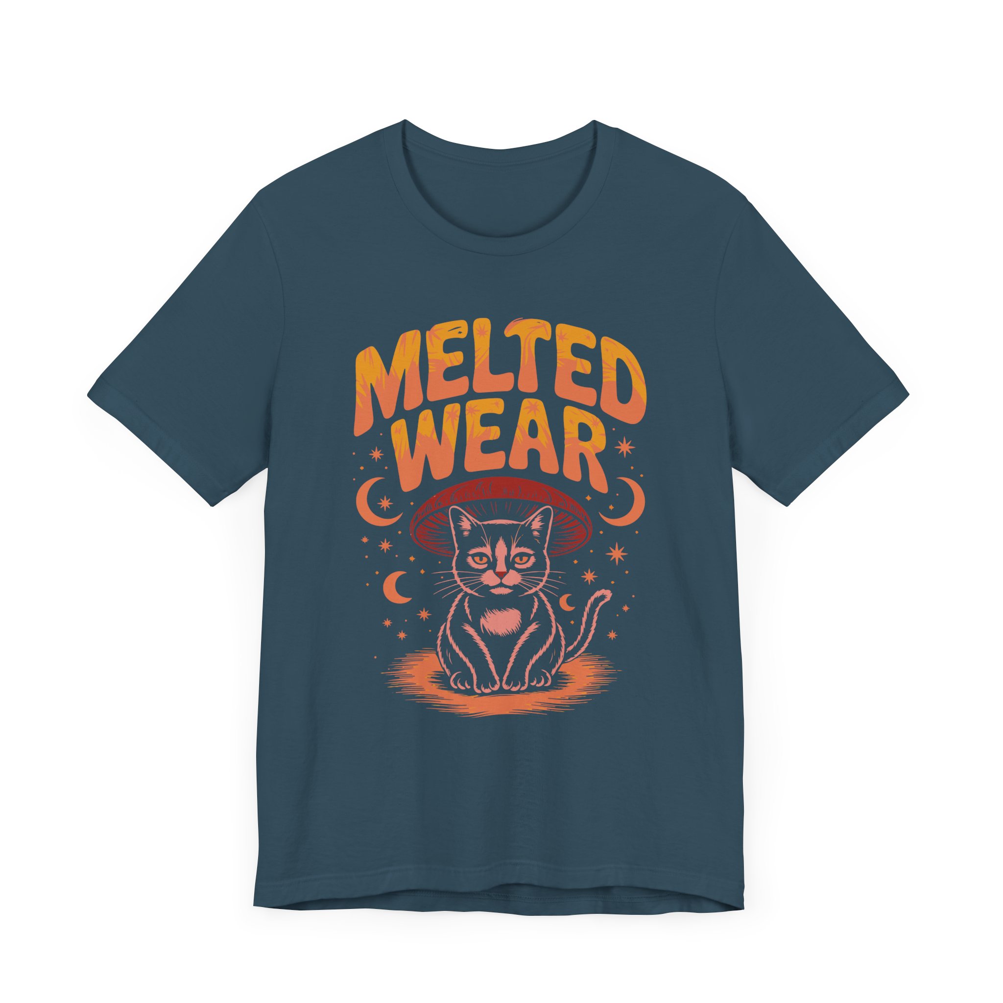 Melted Wear Cat Tee | Unisex Short Sleeve Shirt for Cat Lovers, Cozy Gift, Halloween, Casual Style, Retro Vibe, Fun Graphic - Image 39
