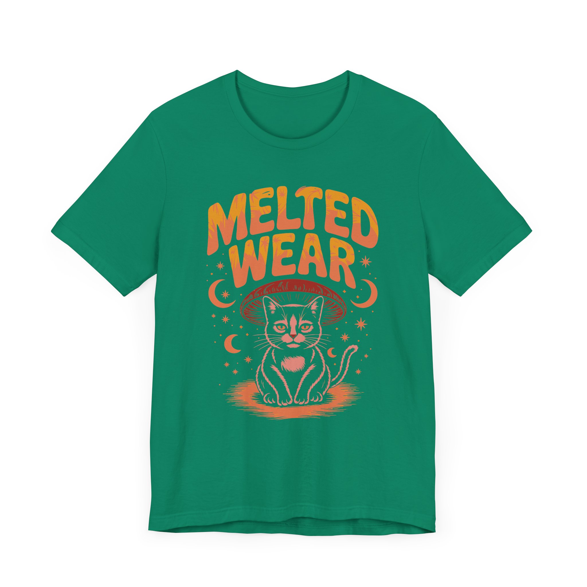 Melted Wear Cat Tee | Unisex Short Sleeve Shirt for Cat Lovers, Cozy Gift, Halloween, Casual Style, Retro Vibe, Fun Graphic - Image 15