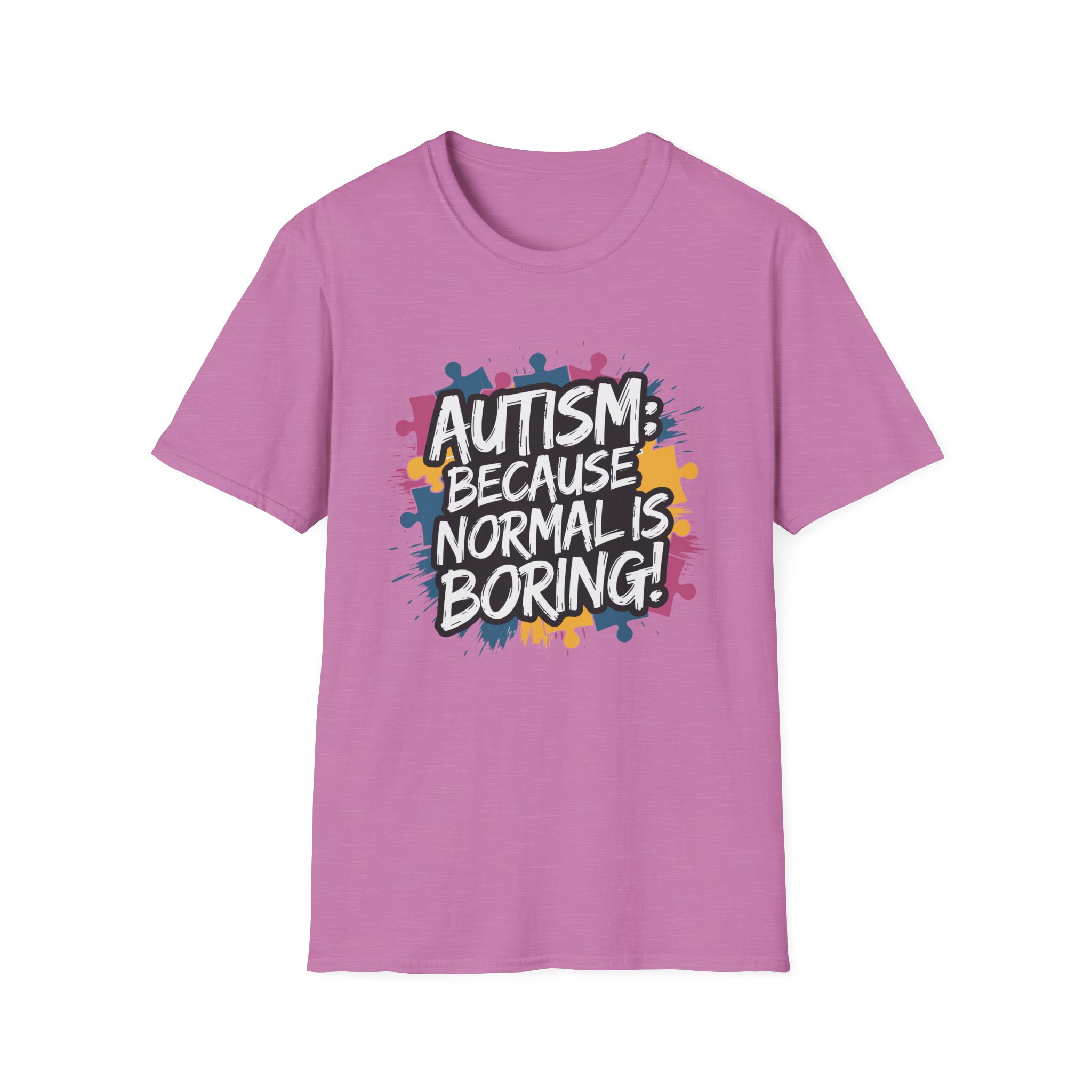 Autism Awareness Softstyle T-Shirt, Unisex Puzzle Piece Tee, Funny Autism Shirt, Gift for Autism Support, Inclusion T-Shirt - Image 53
