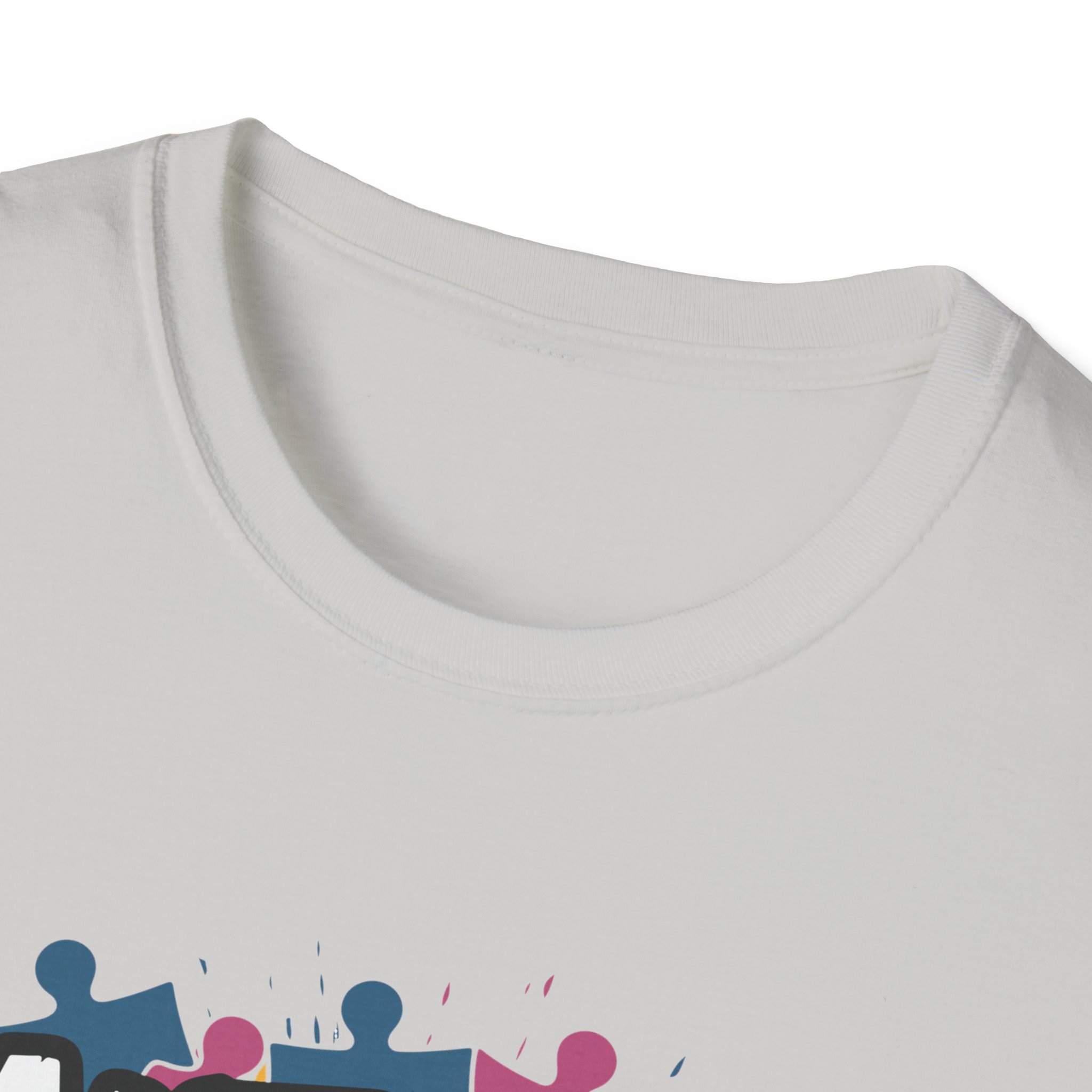 Autism Awareness Softstyle T-Shirt, Unisex Puzzle Piece Tee, Funny Autism Shirt, Gift for Autism Support, Inclusion T-Shirt - Image 11