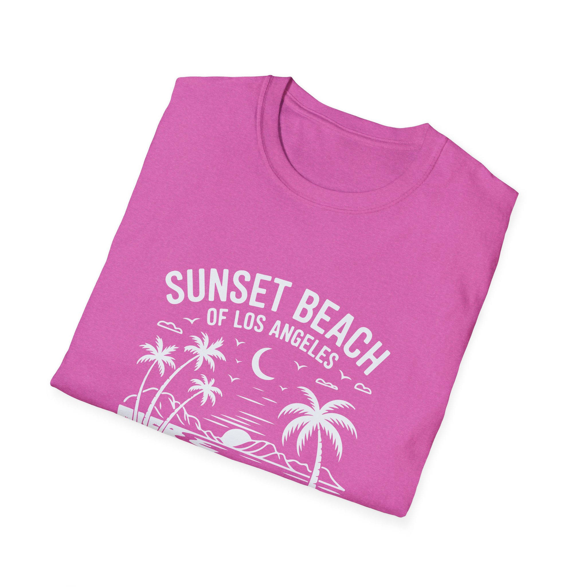 Sunset Beach Unisex T-Shirt | Softstyle Tee for Beach Lovers, Summer Vibes, Casual Wear, Vacation Apparel, Gift Idea - Image 56