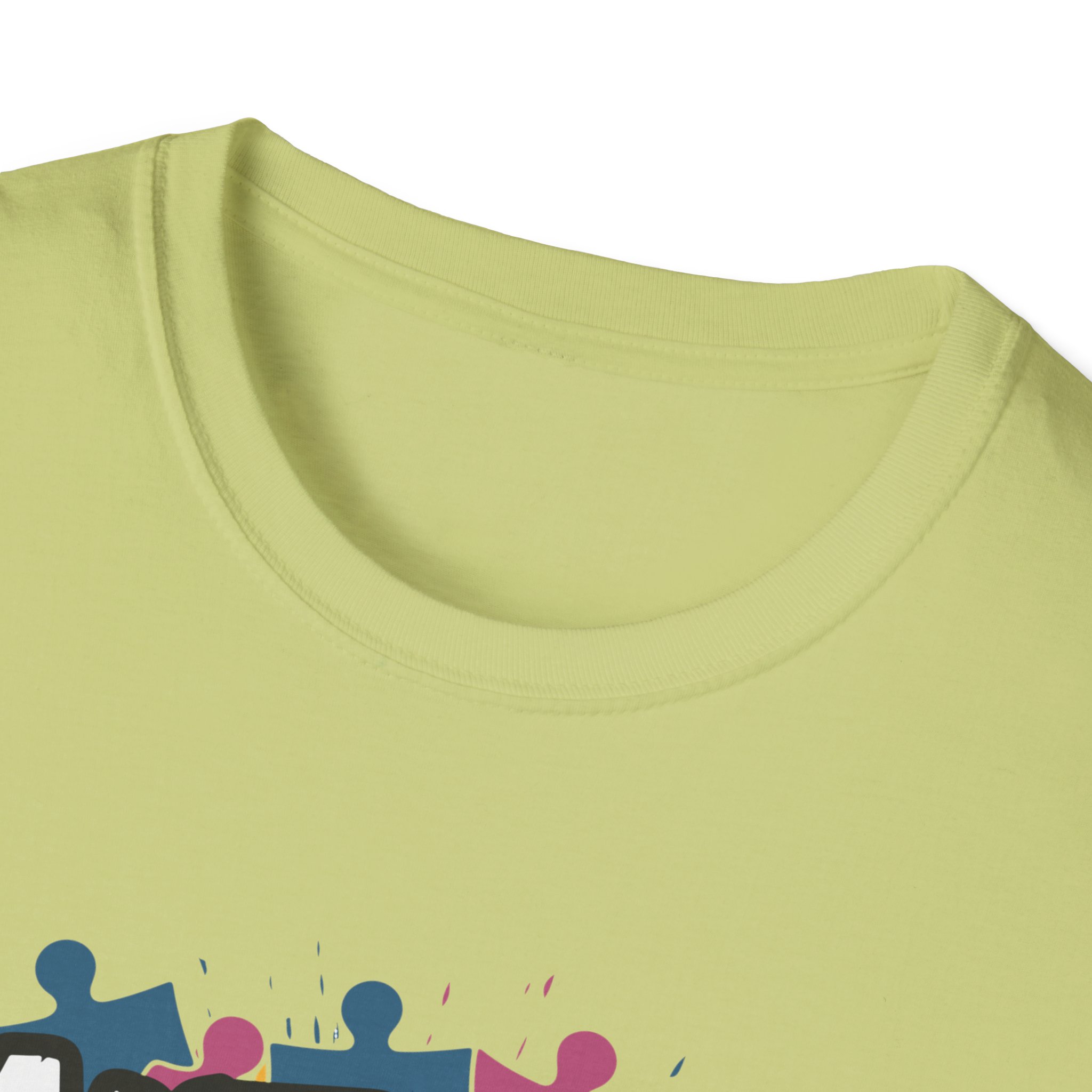 Autism Awareness Softstyle T-Shirt, Unisex Puzzle Piece Tee, Funny Autism Shirt, Gift for Autism Support, Inclusion T-Shirt - Image 27