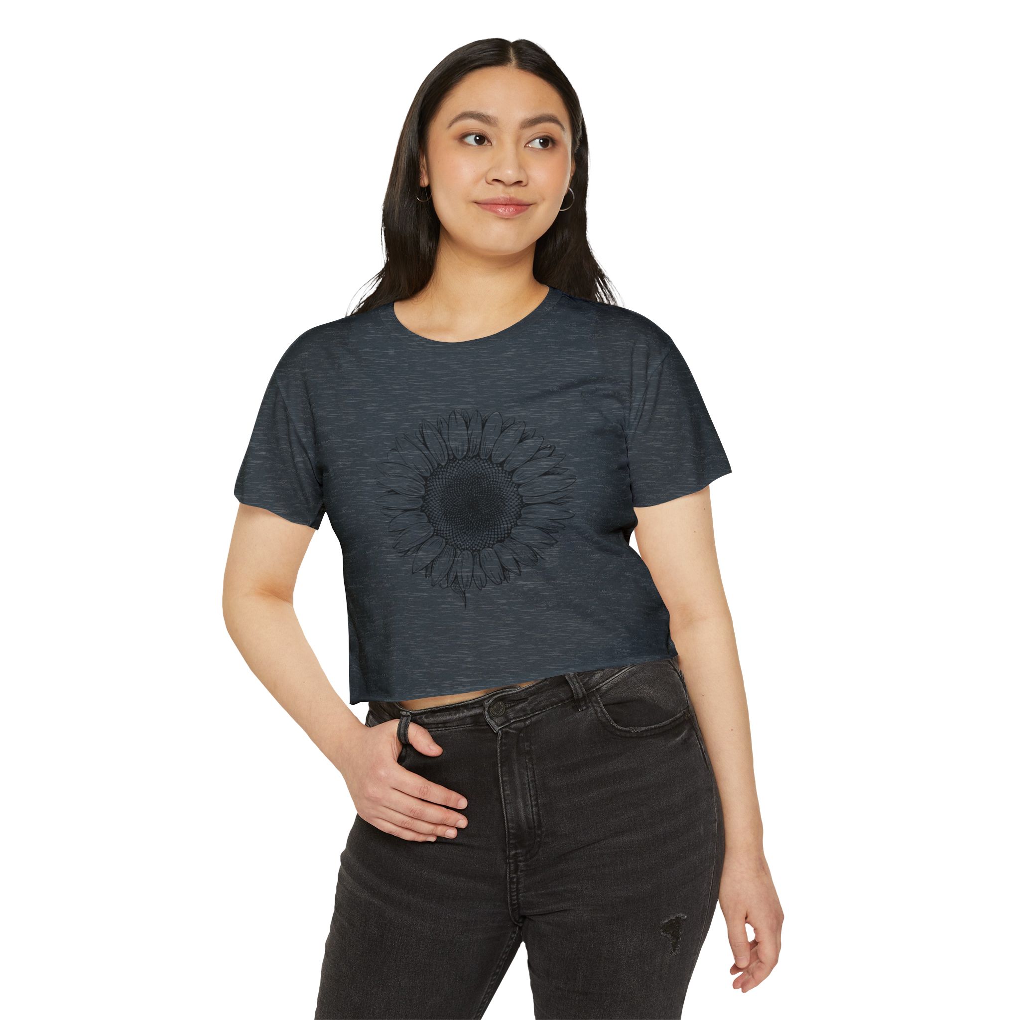 Sunflower Women's Festival Crop Top | Boho Chic Tee for Summer Events, Music Festivals, Beach Days, Casual Wear - Image 27