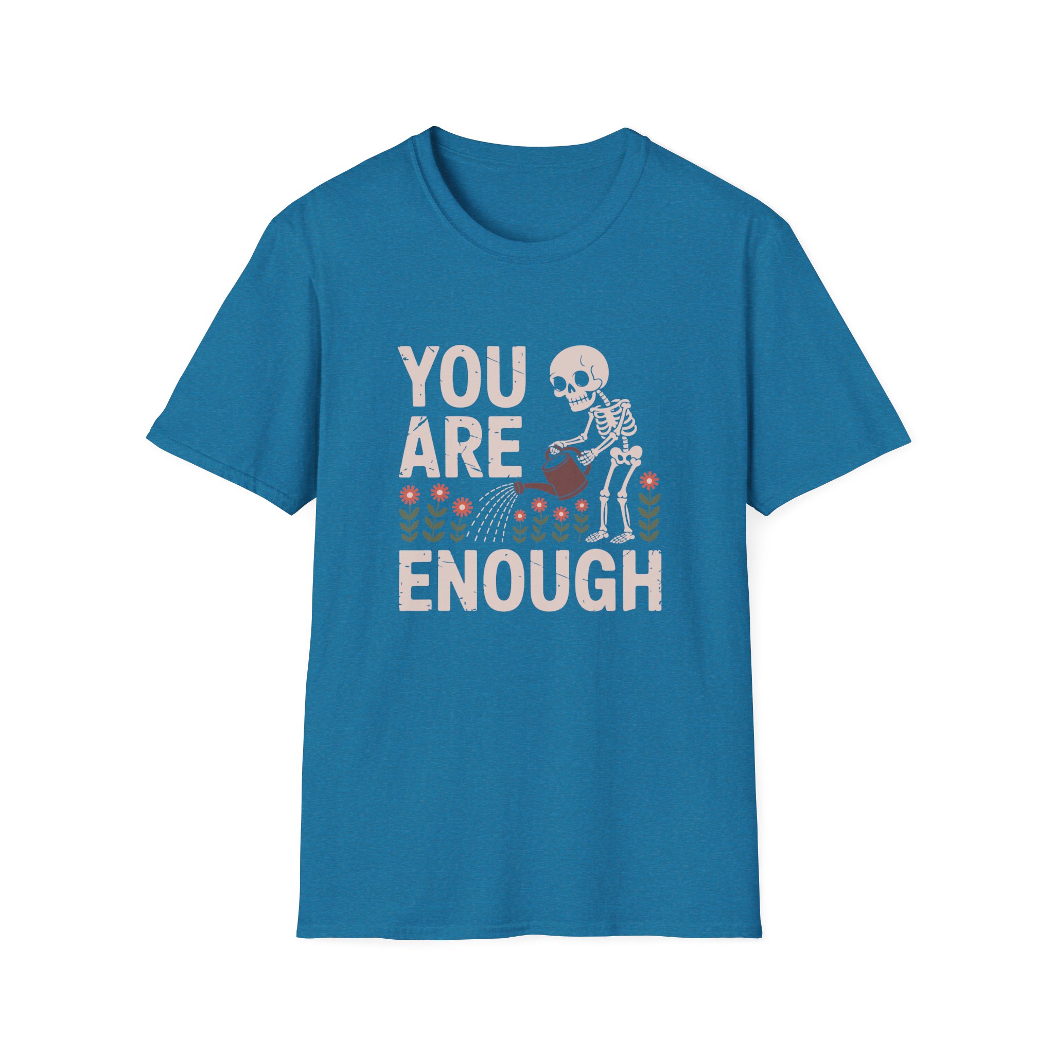 You Are Enough Skeleton T-Shirt, Unisex Tee for Self-Love, Motivational Gift, Casual Wear, Halloween, Affirmation Shirt - Image 53