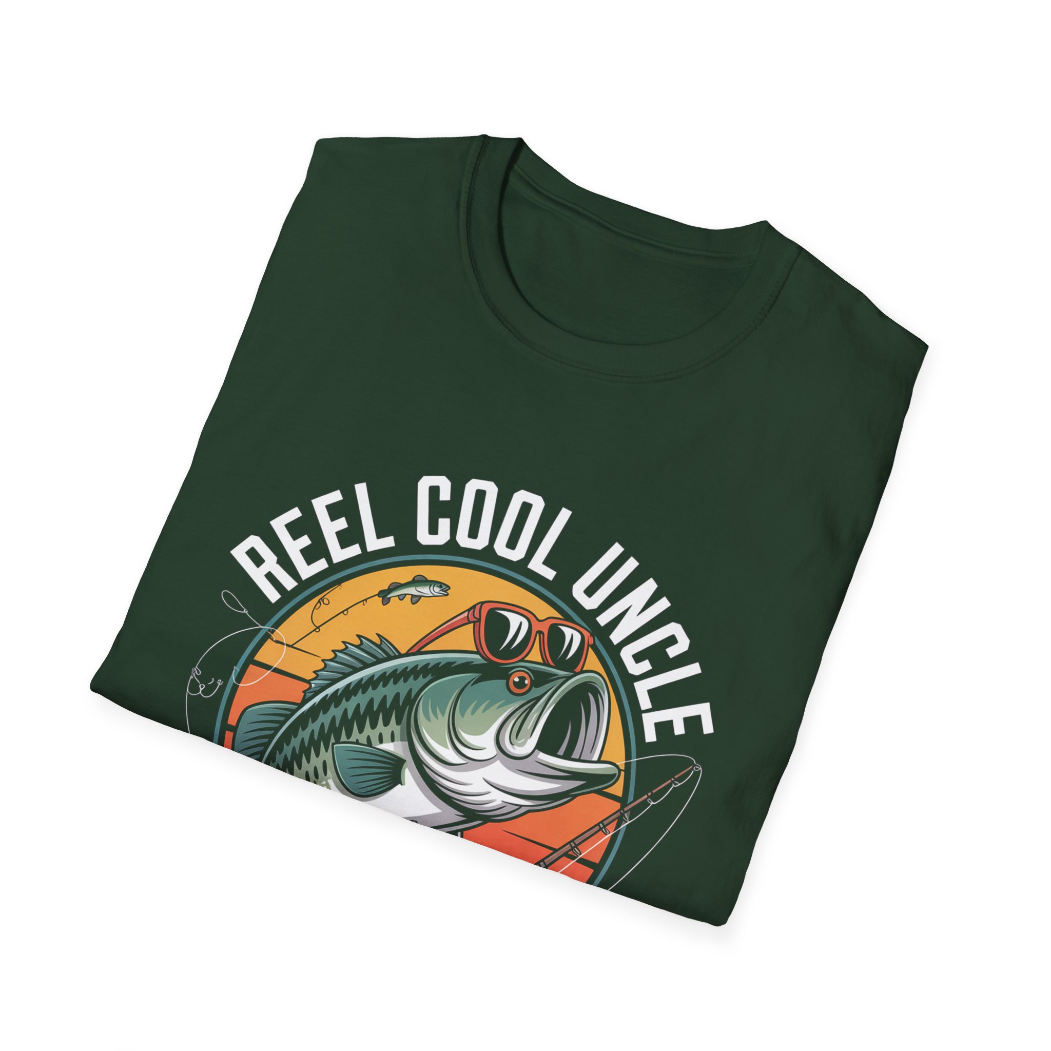 Reel Cool Uncle Fishing T-Shirt | Casual Gift for Fishermen, Outdoor Apparel, Summer Style, Birthday, Father's Day - Image 16