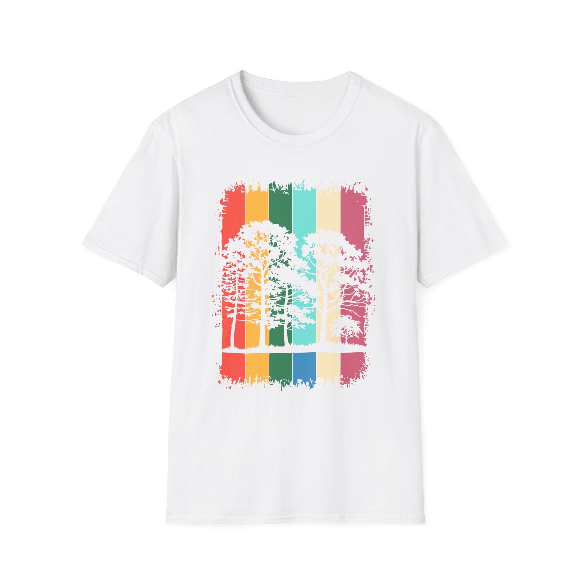 Colorful Nature-Inspired Unisex T-Shirt | Eco-Friendly Tee, Casual Wear, Gift for Nature Lovers, Summer Outfit, Tree