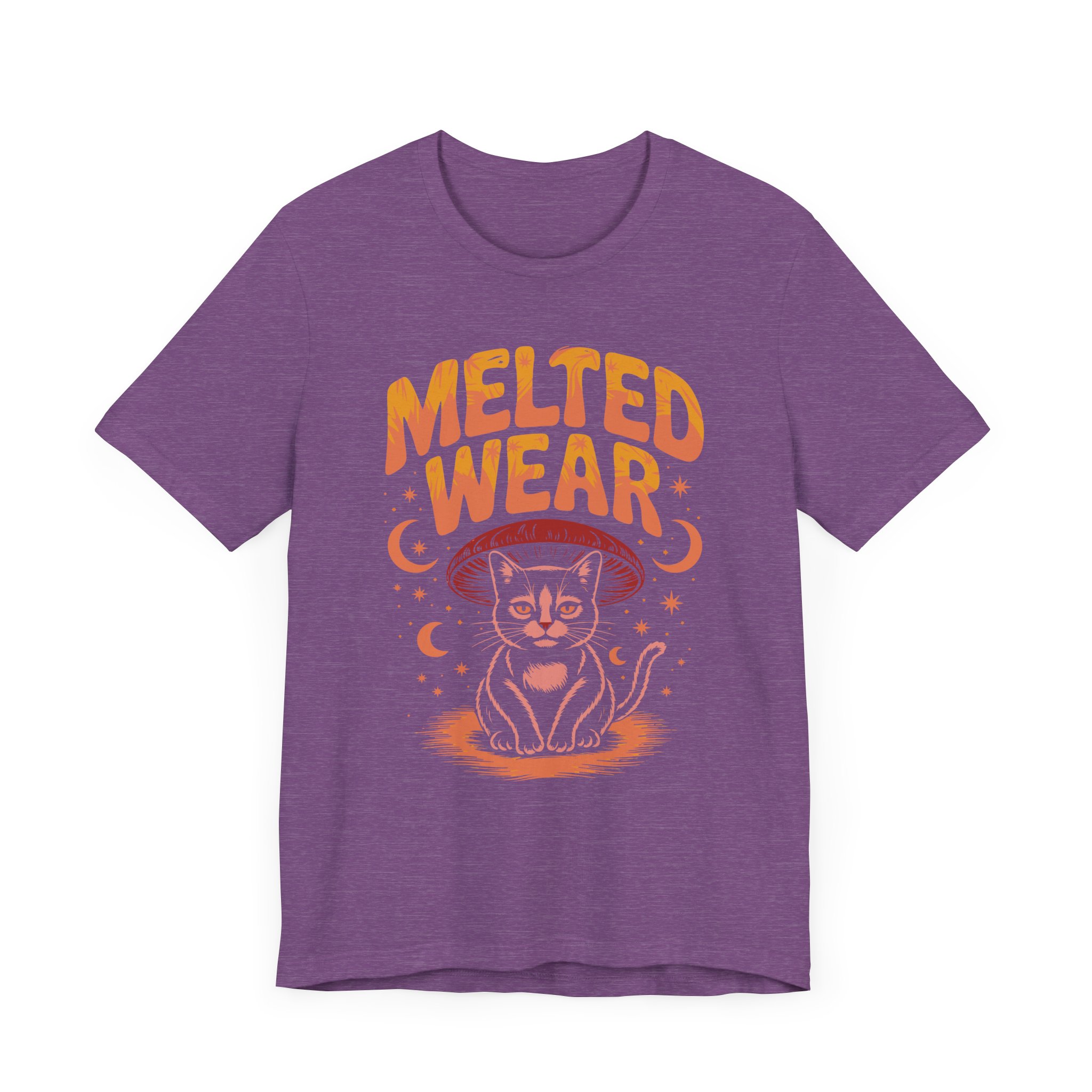Melted Wear Cat Tee | Unisex Short Sleeve Shirt for Cat Lovers, Cozy Gift, Halloween, Casual Style, Retro Vibe, Fun Graphic - Image 43