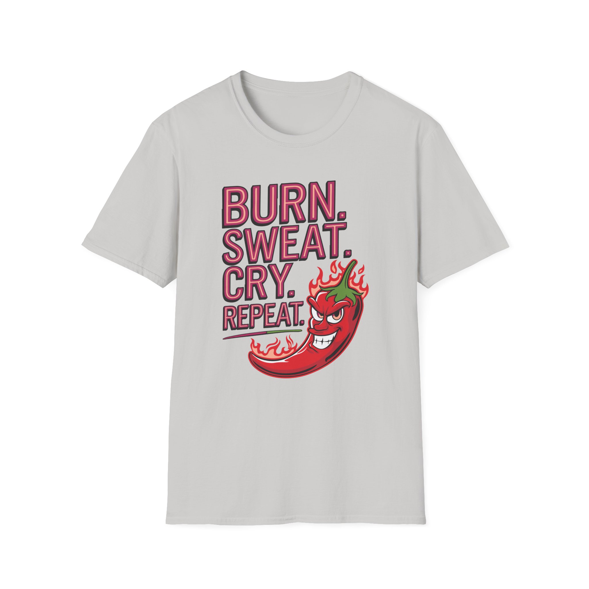 Funny Fitness T-Shirt - "BURN.SWEAT.CRY.REPEAT", Gym Wear, Workout Tee, Motivational Shirt, Activewear - Image 9