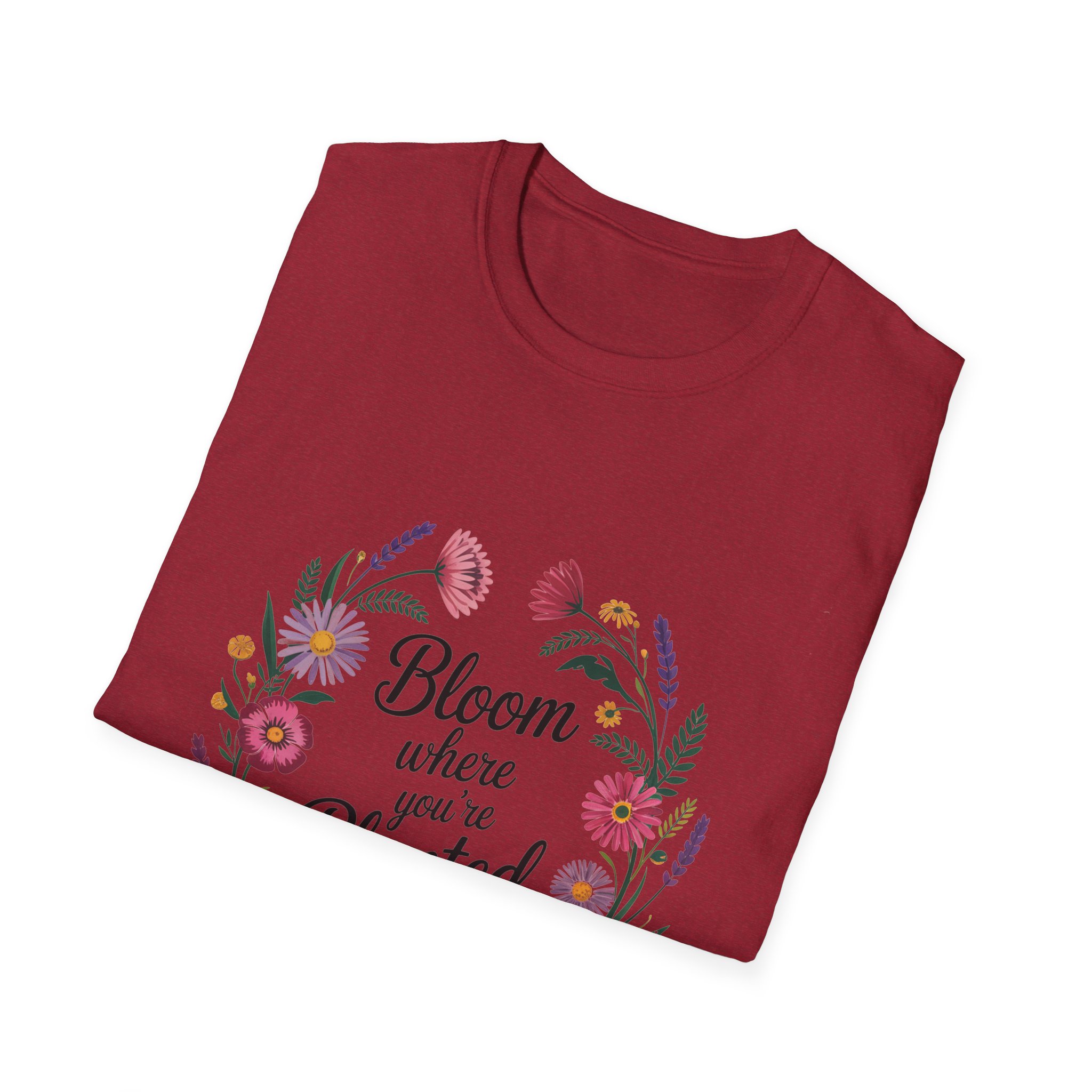 Bloom Where You're Planted T-Shirt, Floral Shirt, Gardening Gift, Inspirational Tee, Nature Lover Apparel, Plant Lover Gift - Image 64