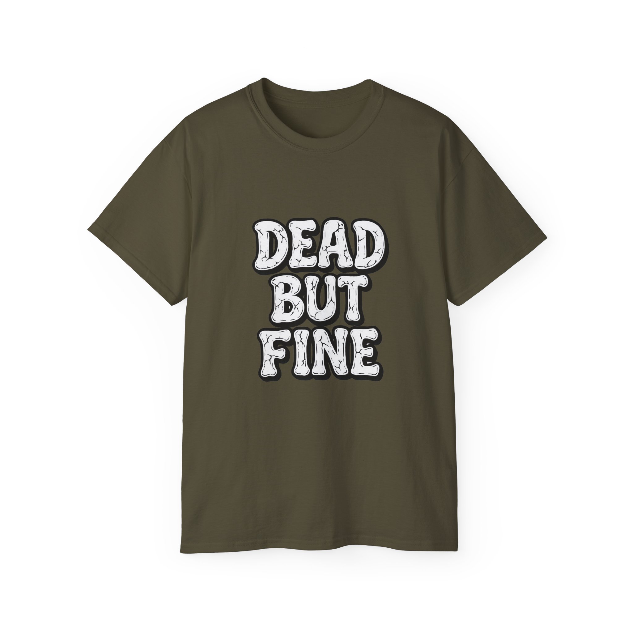 Humorous Graphic Tee - Dead But Fine, Funny T-Shirt for Halloween, Casual Wear, Gift for Friends, Sarcastic Style. - Image 41