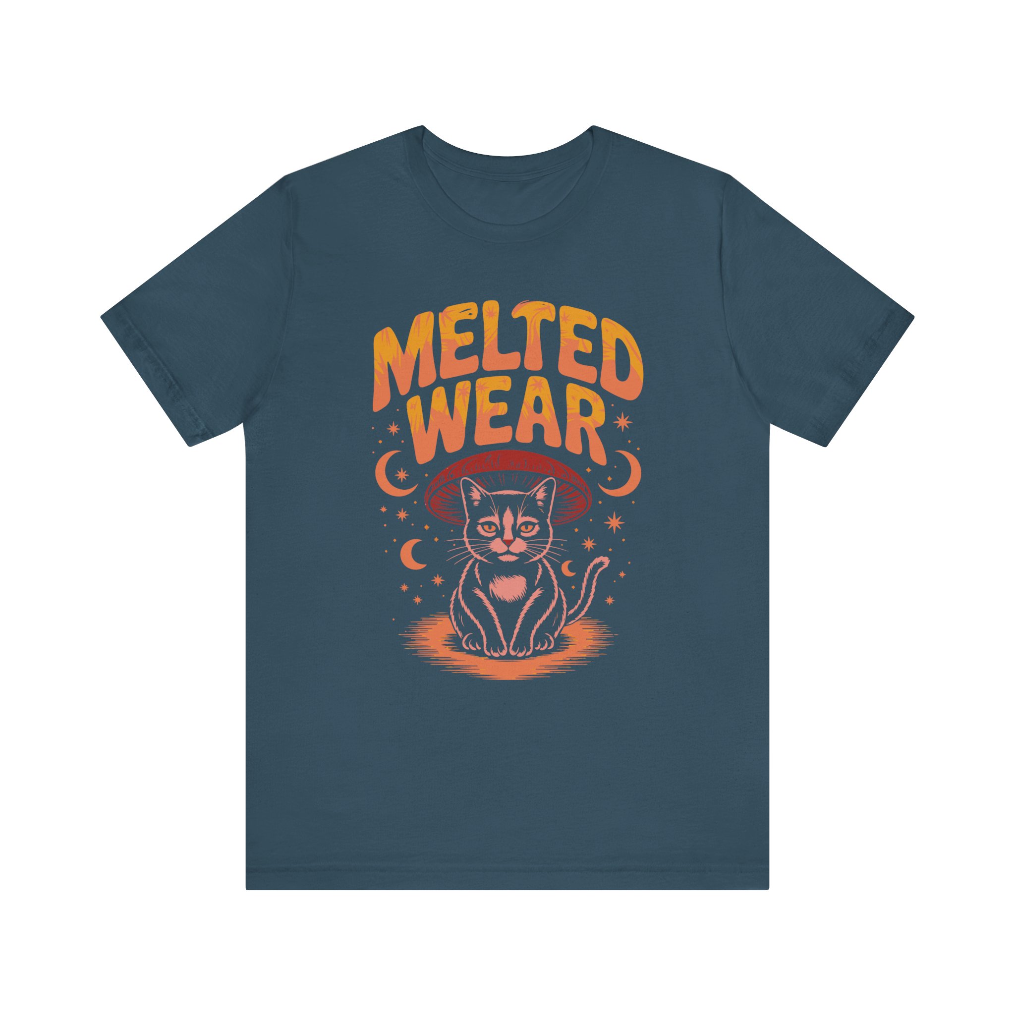 Melted Wear Cat Tee | Unisex Short Sleeve Shirt for Cat Lovers, Cozy Gift, Halloween, Casual Style, Retro Vibe, Fun Graphic - Image 37