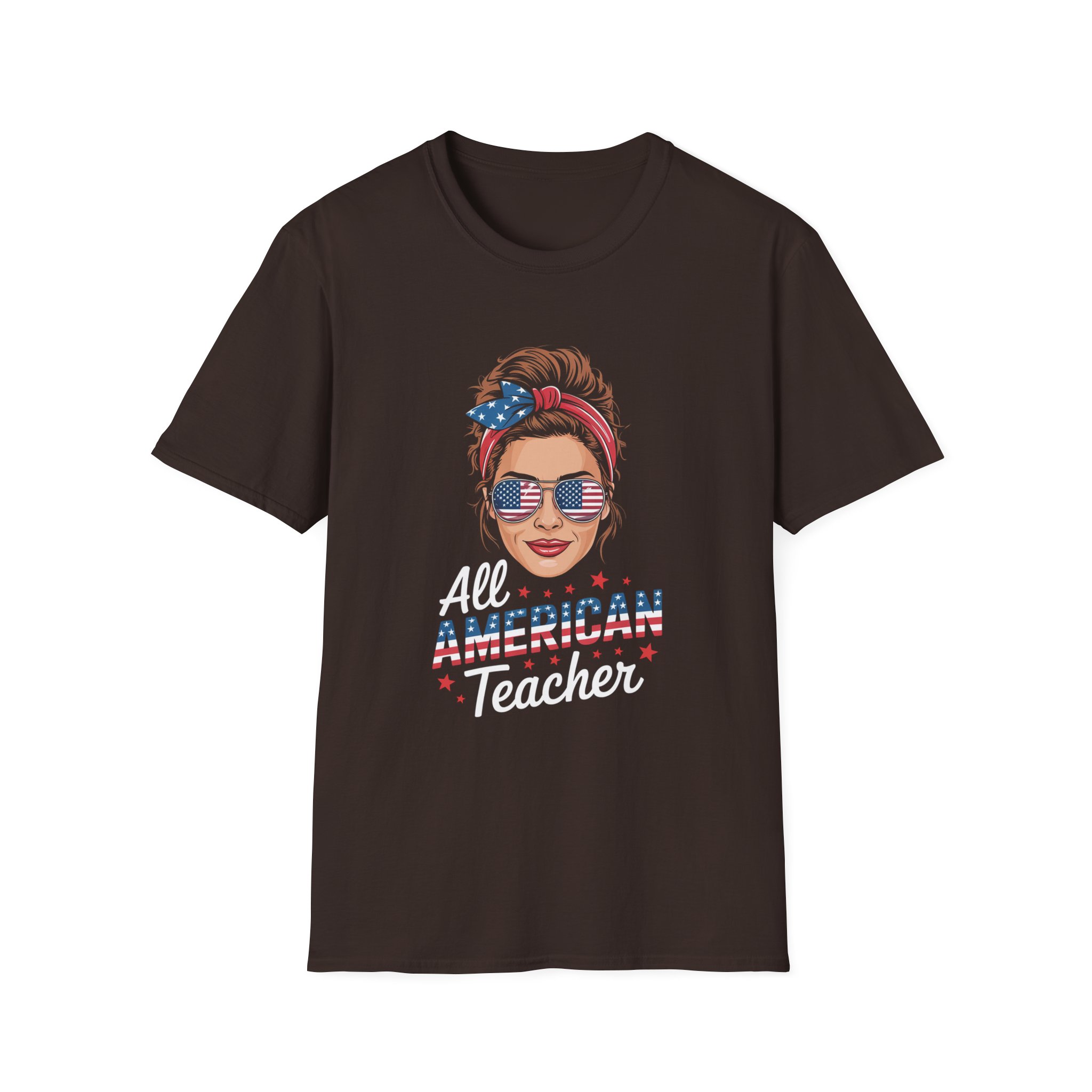 All American Teacher T-Shirt | Patriotic Tee for Educators | Gifts for Teachers | Fourth of July Apparel, Casual Wear - Image 9