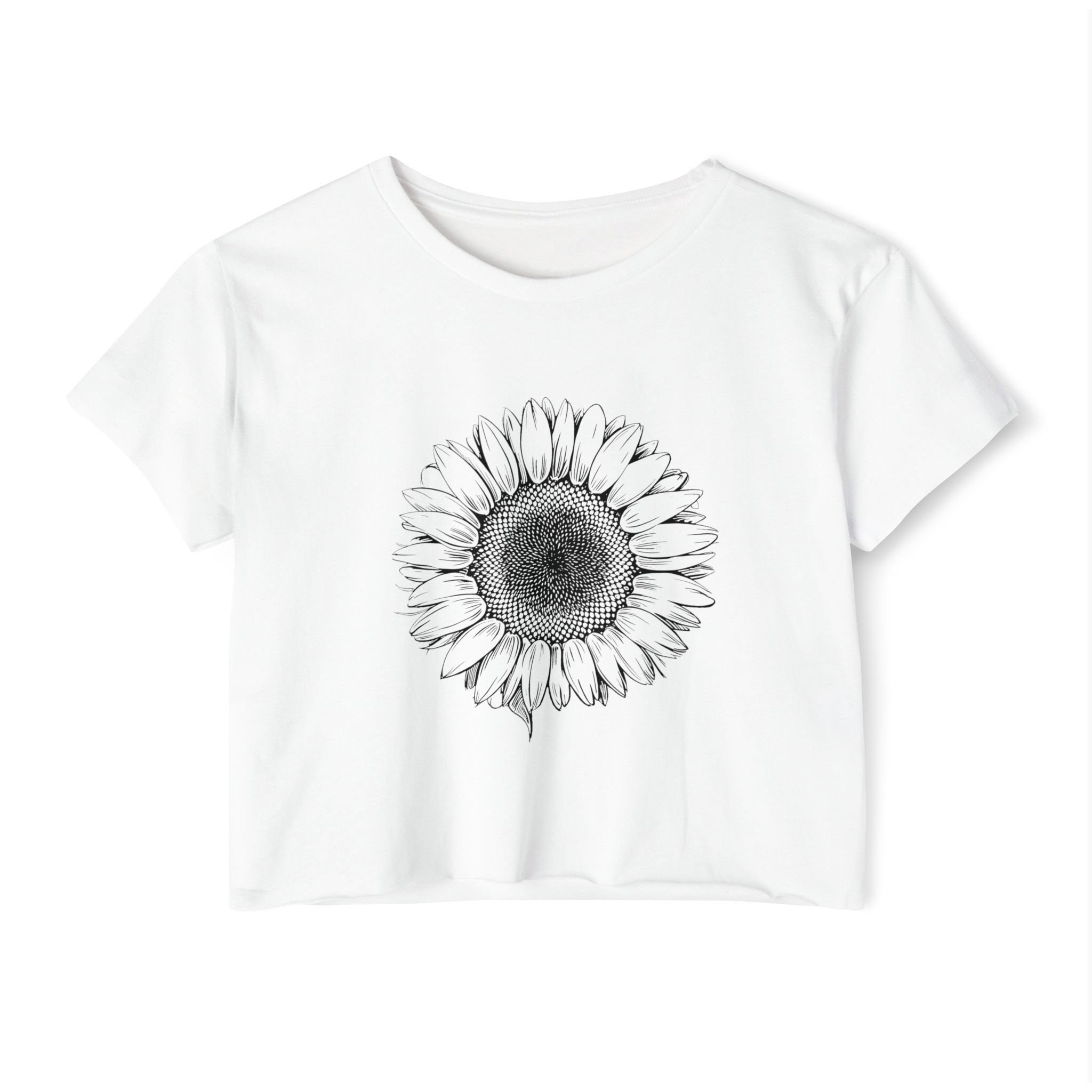 Sunflower Women's Festival Crop Top | Boho Chic Tee for Summer Events, Music Festivals, Beach Days, Casual Wear - Image 5