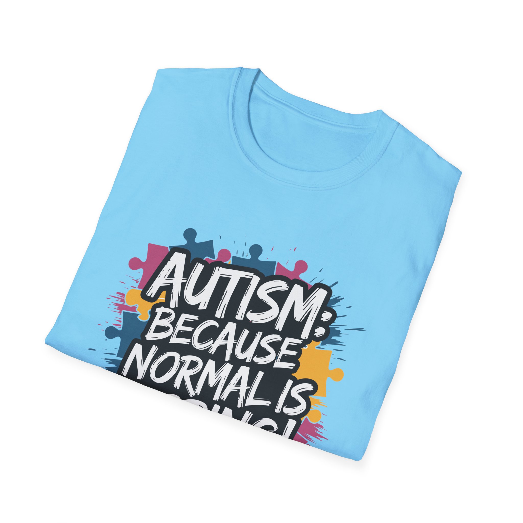 Autism Awareness Softstyle T-Shirt, Unisex Puzzle Piece Tee, Funny Autism Shirt, Gift for Autism Support, Inclusion T-Shirt - Image 48