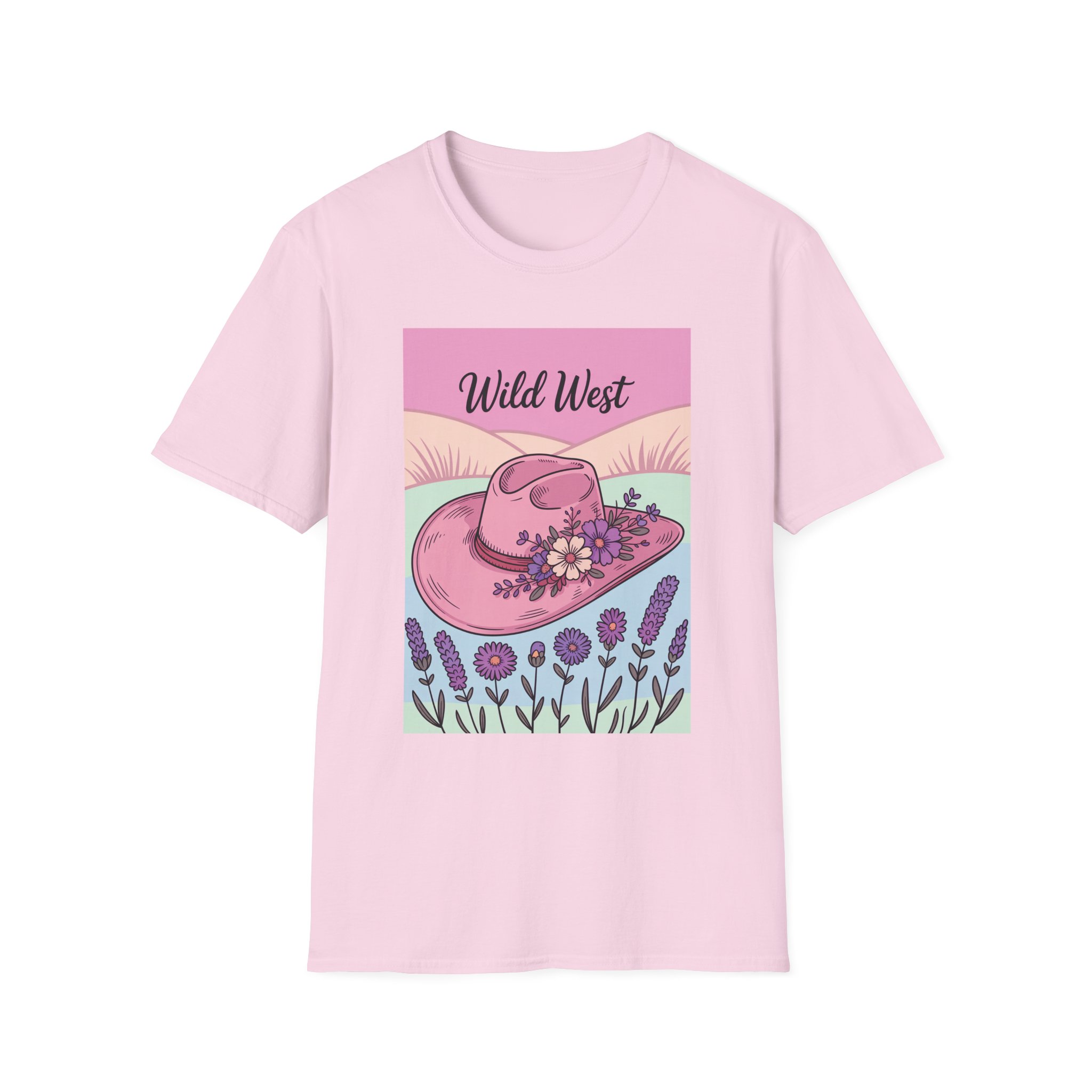 Wild West Floral Unisex Tee | Vintage Cowboy Hat Shirt, Boho Fashion, Western Aesthetic, Casual Summer Wear, Gift for Cowgirl - Image 85