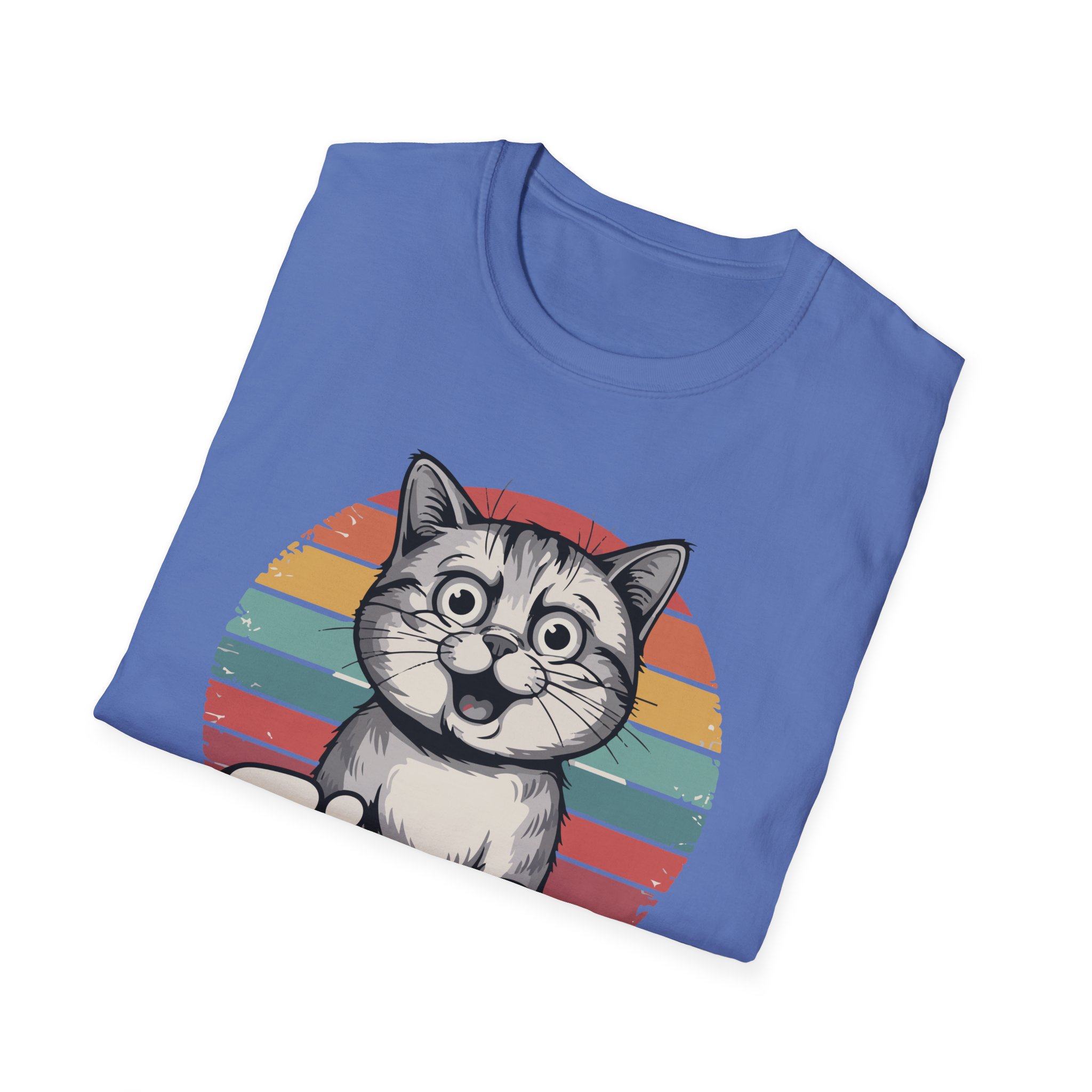 Cat Lover Vintage Fine T-Shirt, Cute Cat Graphic Tee, Unisex Softstyle Top, Perfect Gift for Pet Owners, Casual Wear - Image 32