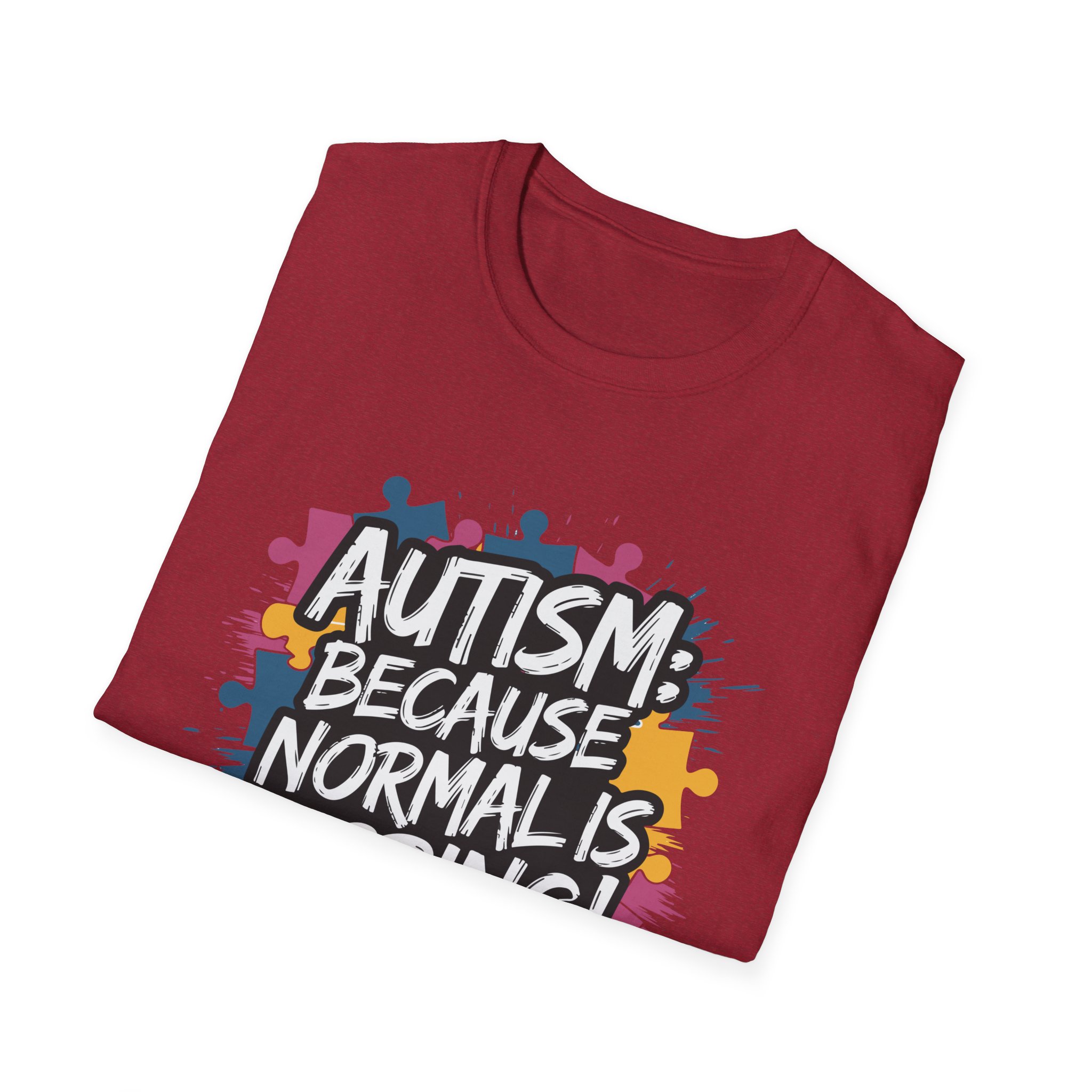 Autism Awareness Softstyle T-Shirt, Unisex Puzzle Piece Tee, Funny Autism Shirt, Gift for Autism Support, Inclusion T-Shirt - Image 68