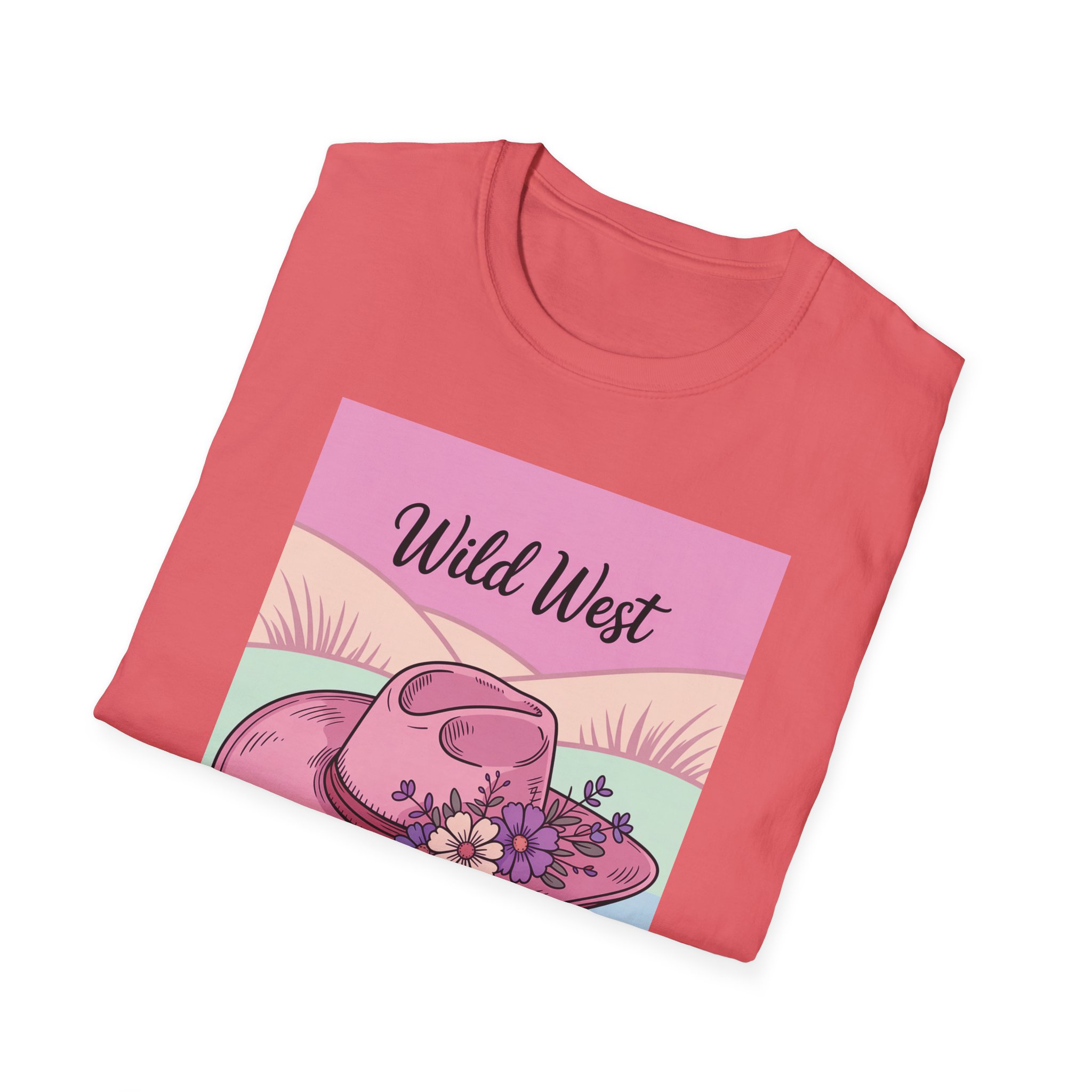 Wild West Floral Unisex Tee | Vintage Cowboy Hat Shirt, Boho Fashion, Western Aesthetic, Casual Summer Wear, Gift for Cowgirl - Image 18