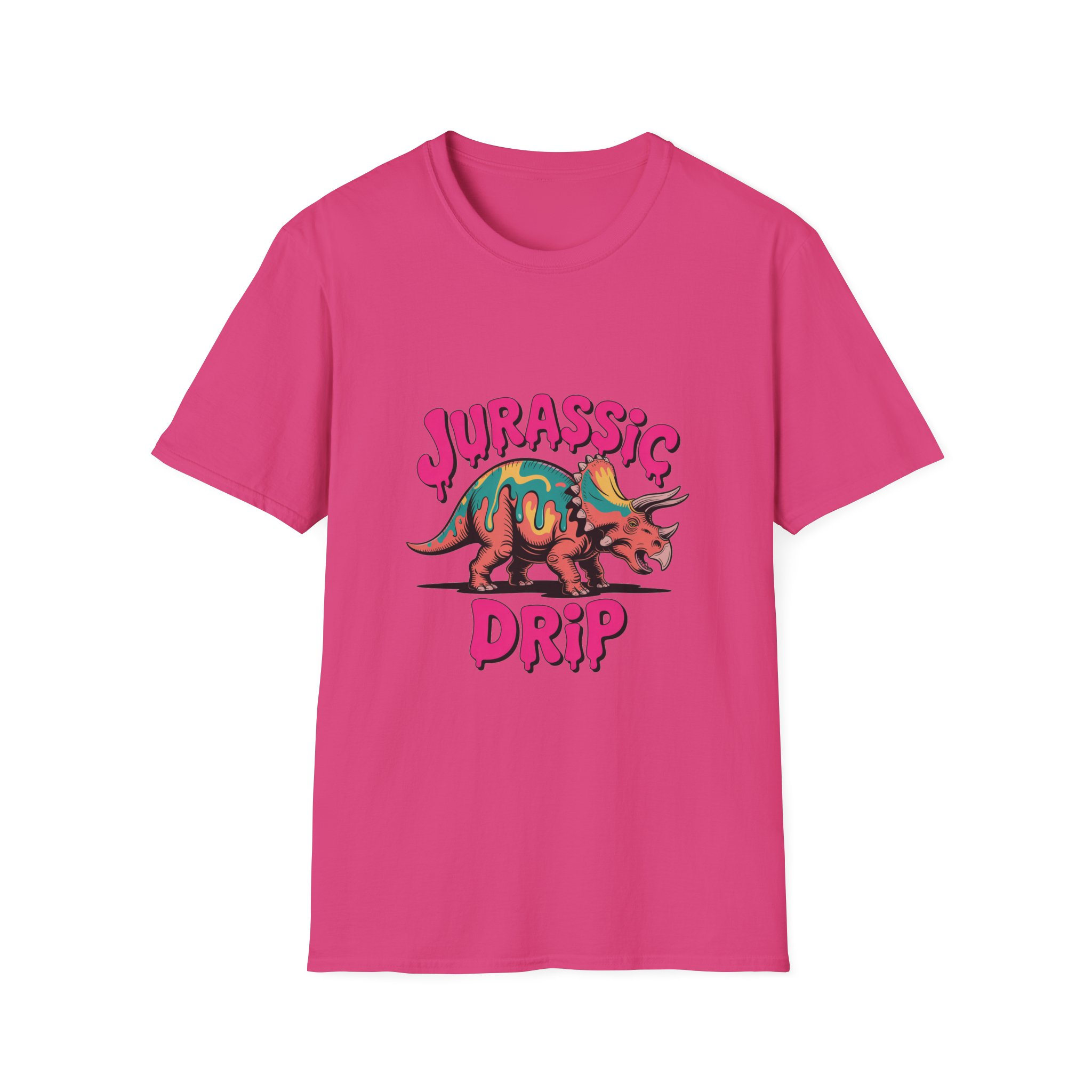 Jurassic Drip Unisex Softstyle T-Shirt - Fun Dino Tee for Kids & Adults, Graphic Tee, Gift for Jurassic Fans, Summer Fashion - Image 25