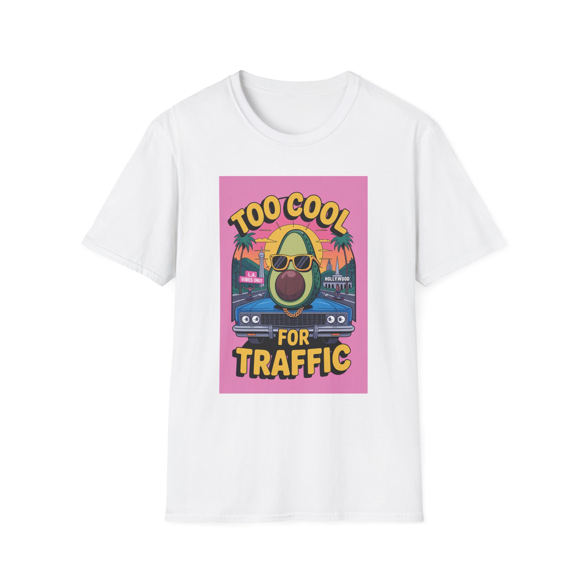 Cool Avocado T-Shirt, Trendy Graphic Tee, Funny Summer Shirt, Gift for Friends, Casual Wear, Beach Vibes - Image 4