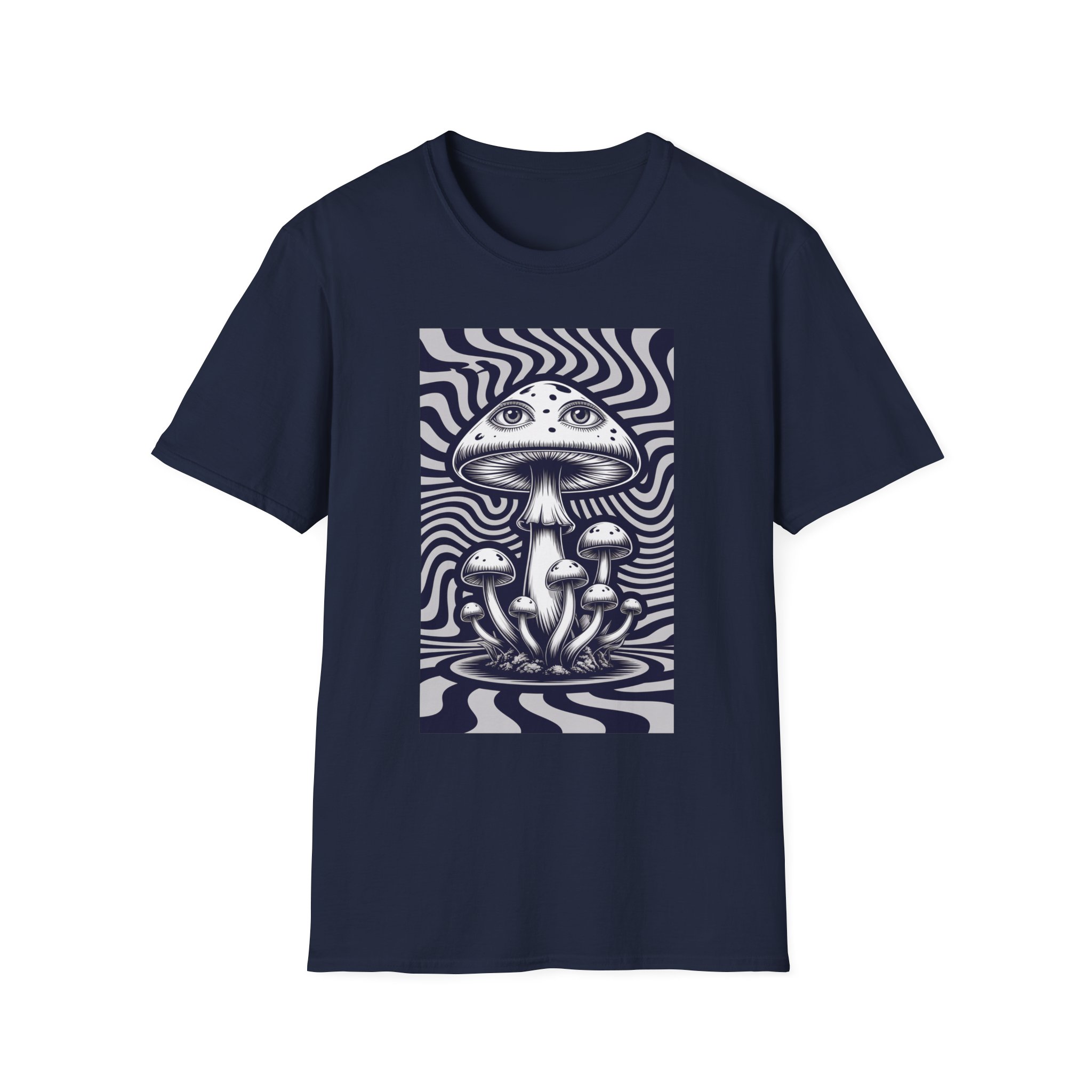 Psychedelic Mushroom Unisex T-Shirt | Trippy Graphic Tee | Festival Wear | Nature Lover Gift | Bohemian Style | Casual Everyday Top - Image 25