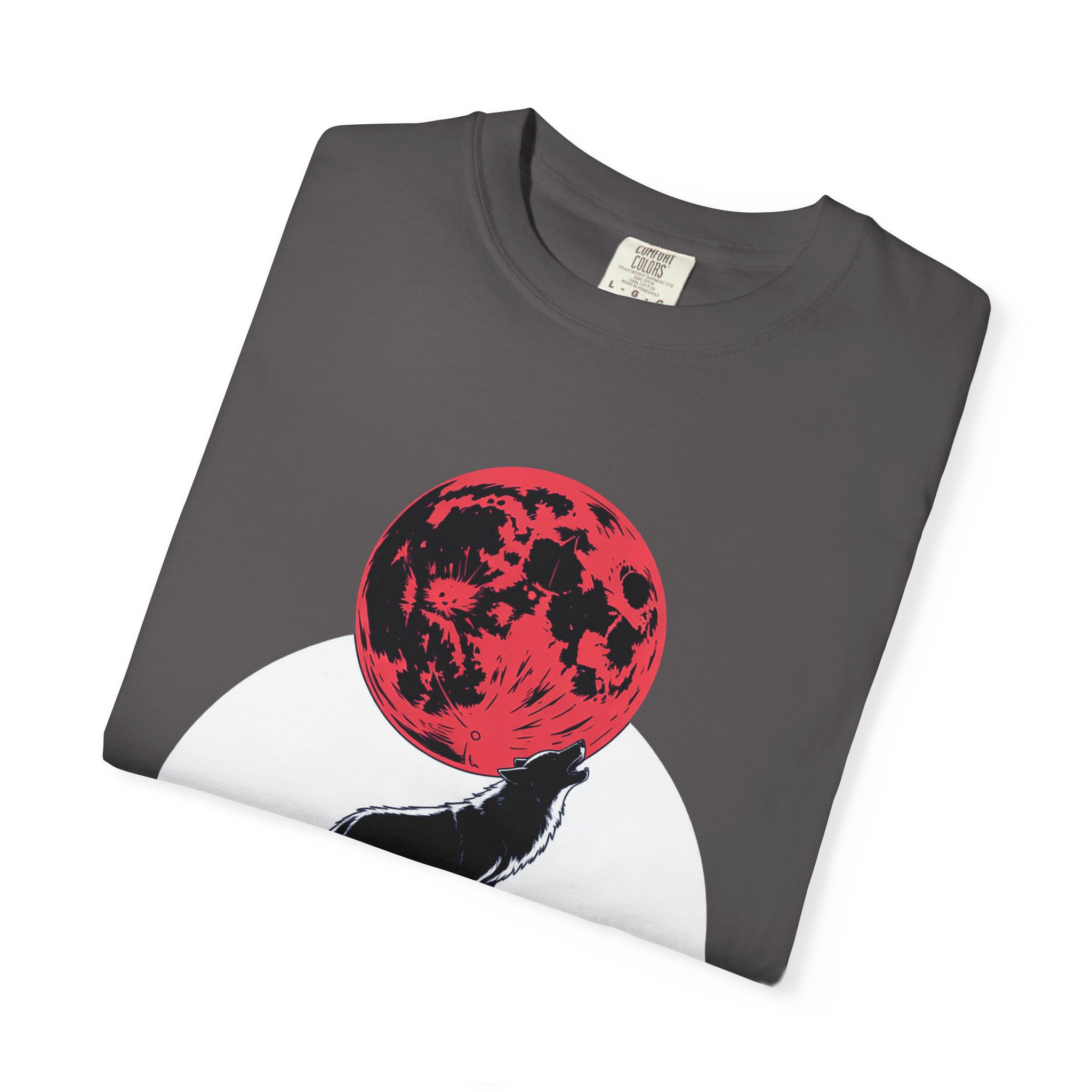 Wolf Howling at Red Moon T-Shirt, Nature Lovers Gift, Casual Wear, Unisex Tee, Eco-Friendly Clothing - Image 53
