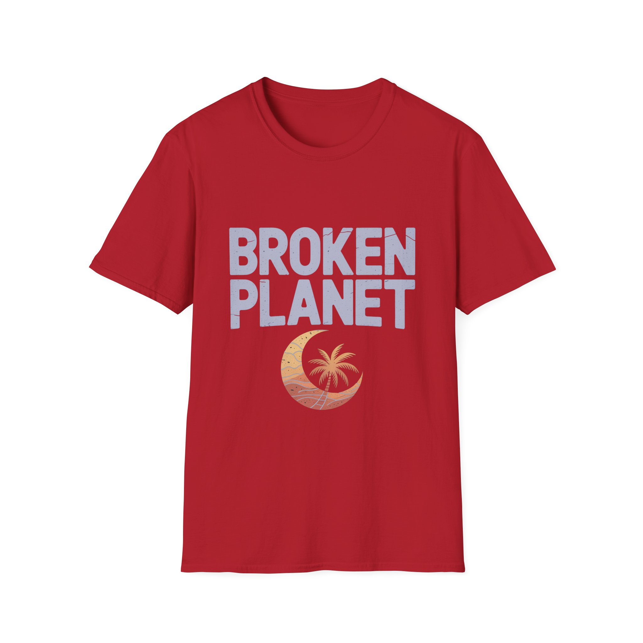 Broken Planet Unisex Softstyle T-Shirt, Eco-Friendly Tee, Casual Outfit, Gift for Earth Lovers, Summer Fashion - Image 40