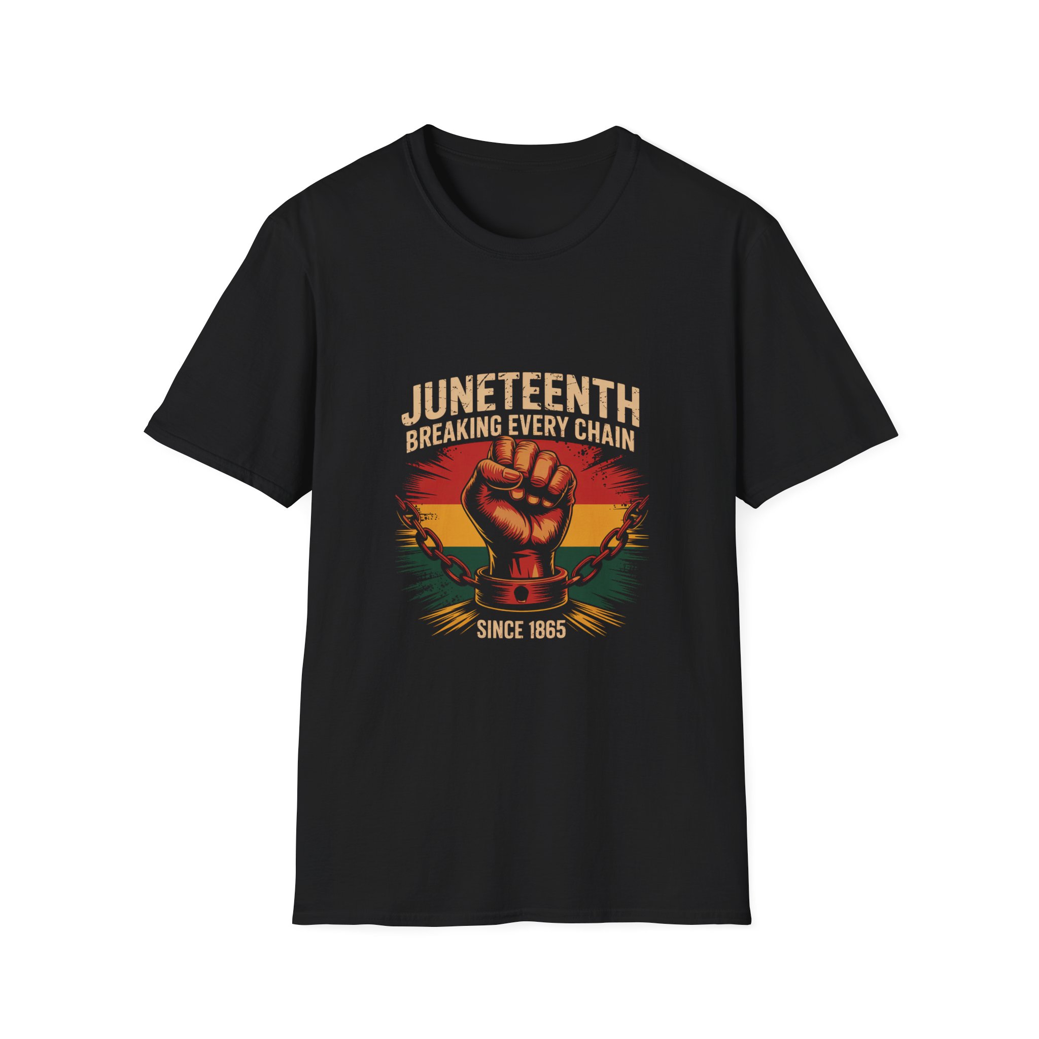 Juneteenth Celebration T-Shirt, Breaking Every Chain Tee, African American History Shirt, Juneteenth Gift, Unisex Softstyle Top