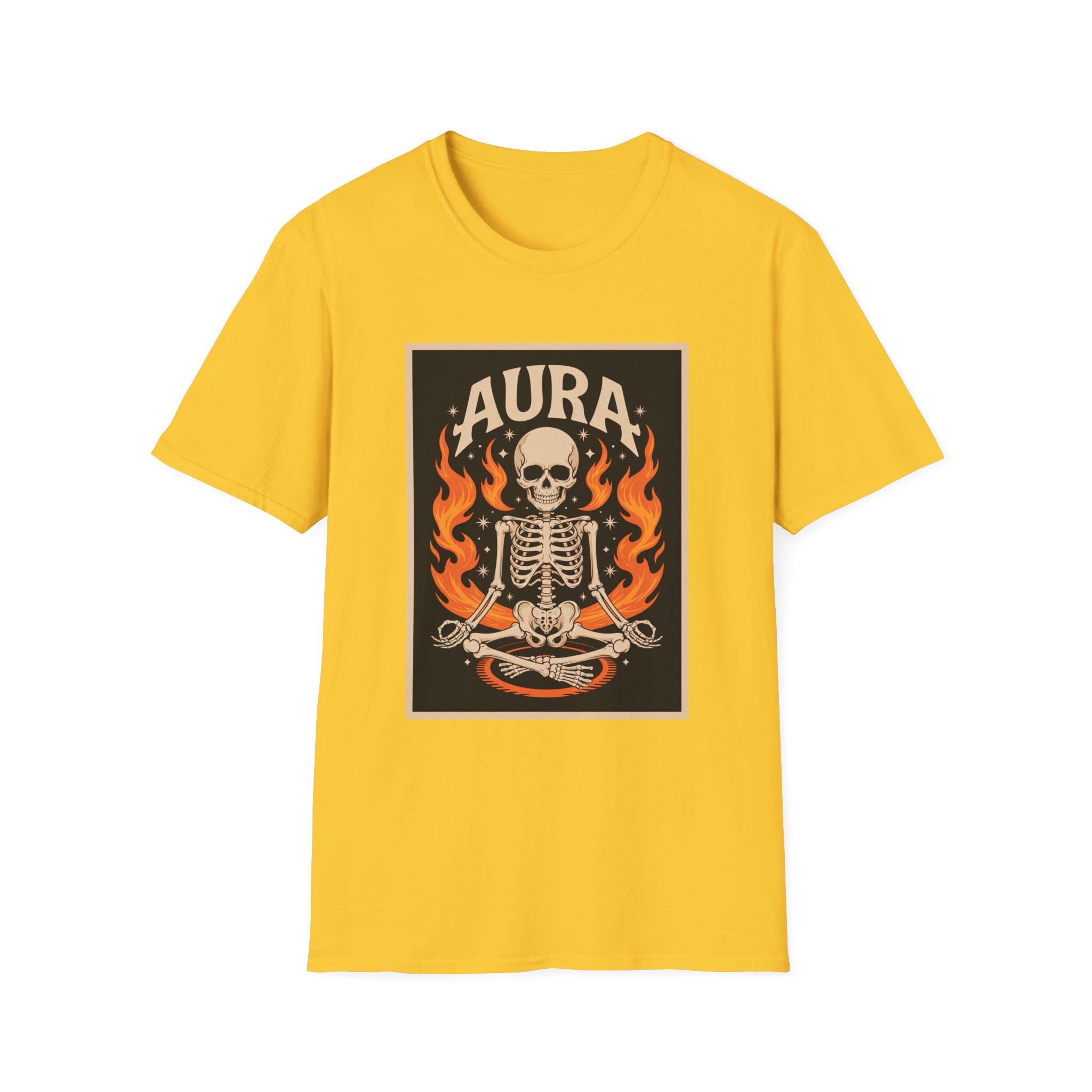 Aura Skeleton T-Shirt | Unisex Softstyle Tee | Gothic Apparel | Halloween Costume | Casual Streetwear | Unique Gift Idea - Image 16