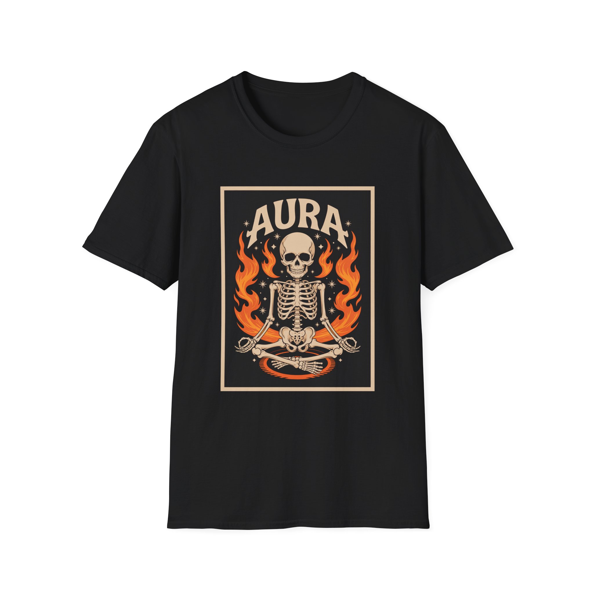 Aura Skeleton T-Shirt | Unisex Softstyle Tee | Gothic Apparel | Halloween Costume | Casual Streetwear | Unique Gift Idea - Image 7