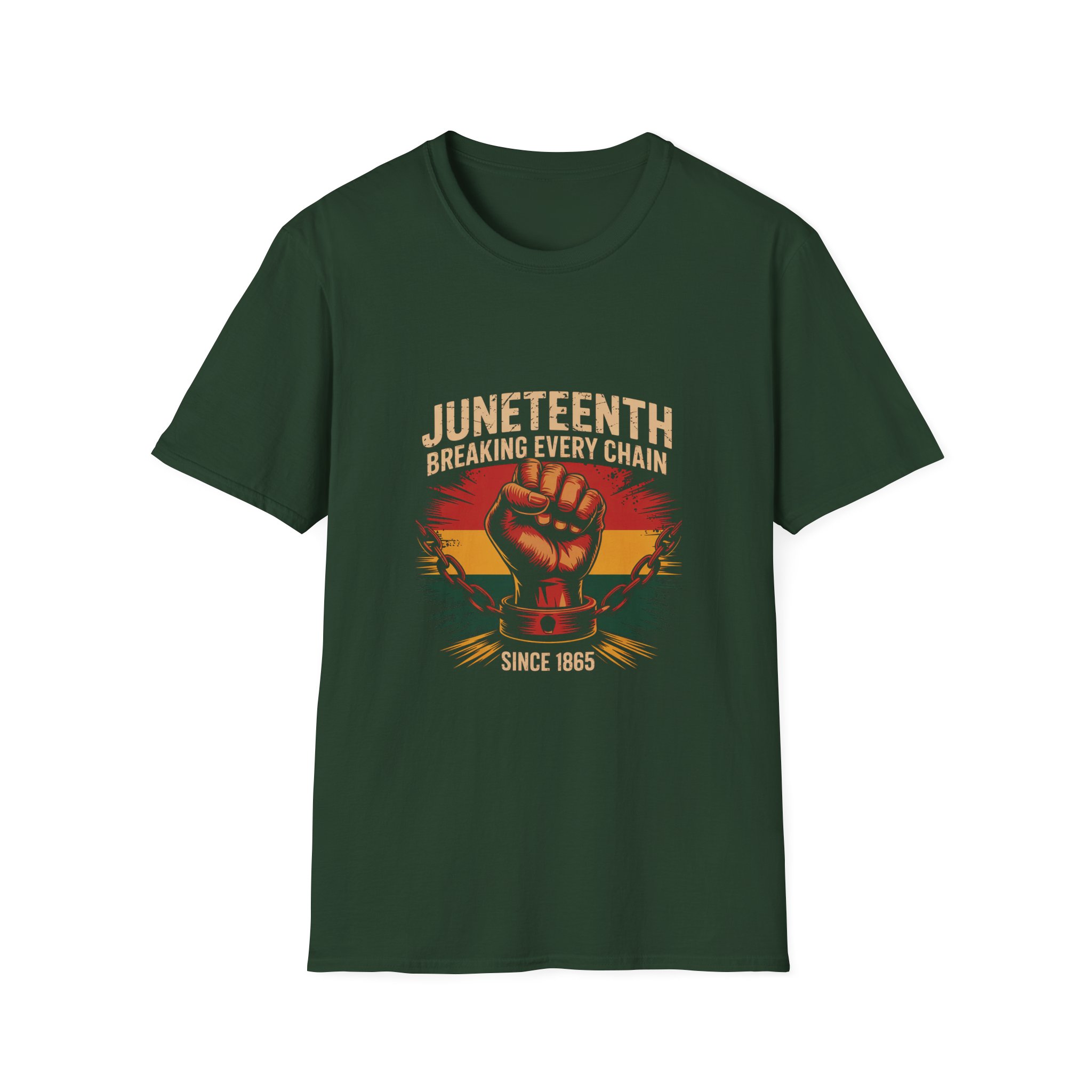 Juneteenth Celebration T-Shirt, Breaking Every Chain Tee, African American History Shirt, Juneteenth Gift, Unisex Softstyle Top - Image 13