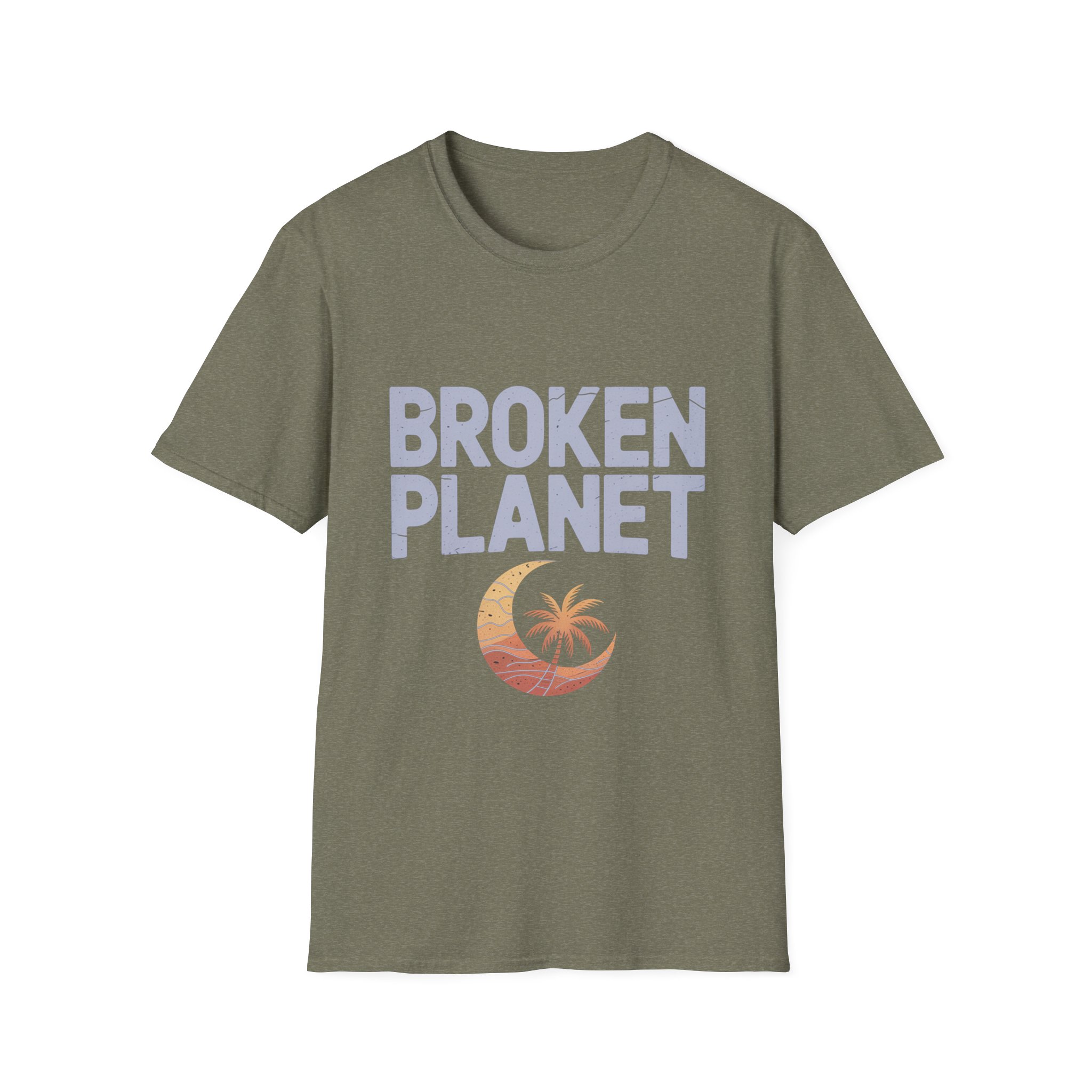 Broken Planet Unisex Softstyle T-Shirt, Eco-Friendly Tee, Casual Outfit, Gift for Earth Lovers, Summer Fashion - Image 22