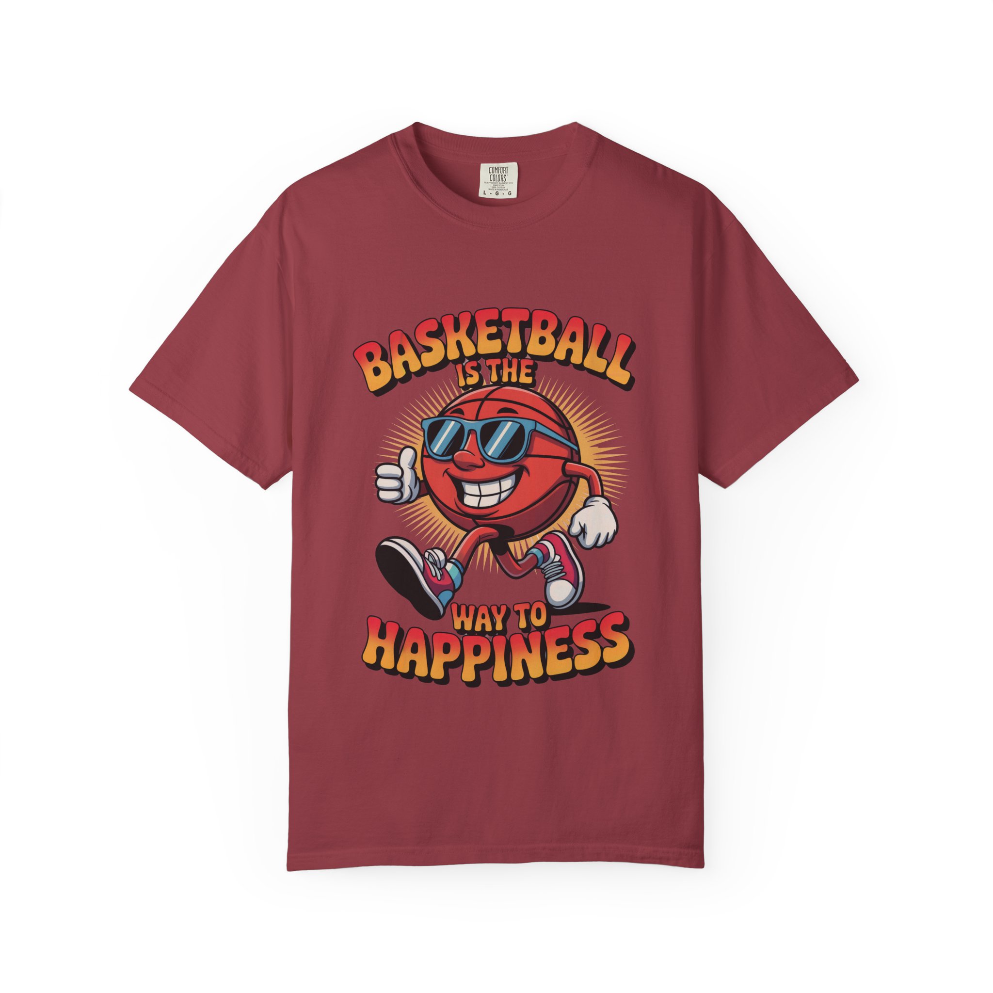 Basketball Happiness T-Shirt, Unisex Tee, Gift for Sports Lovers, Fun Casual Wear, Birthday Gift, Sports Fan Apparel - Image 49