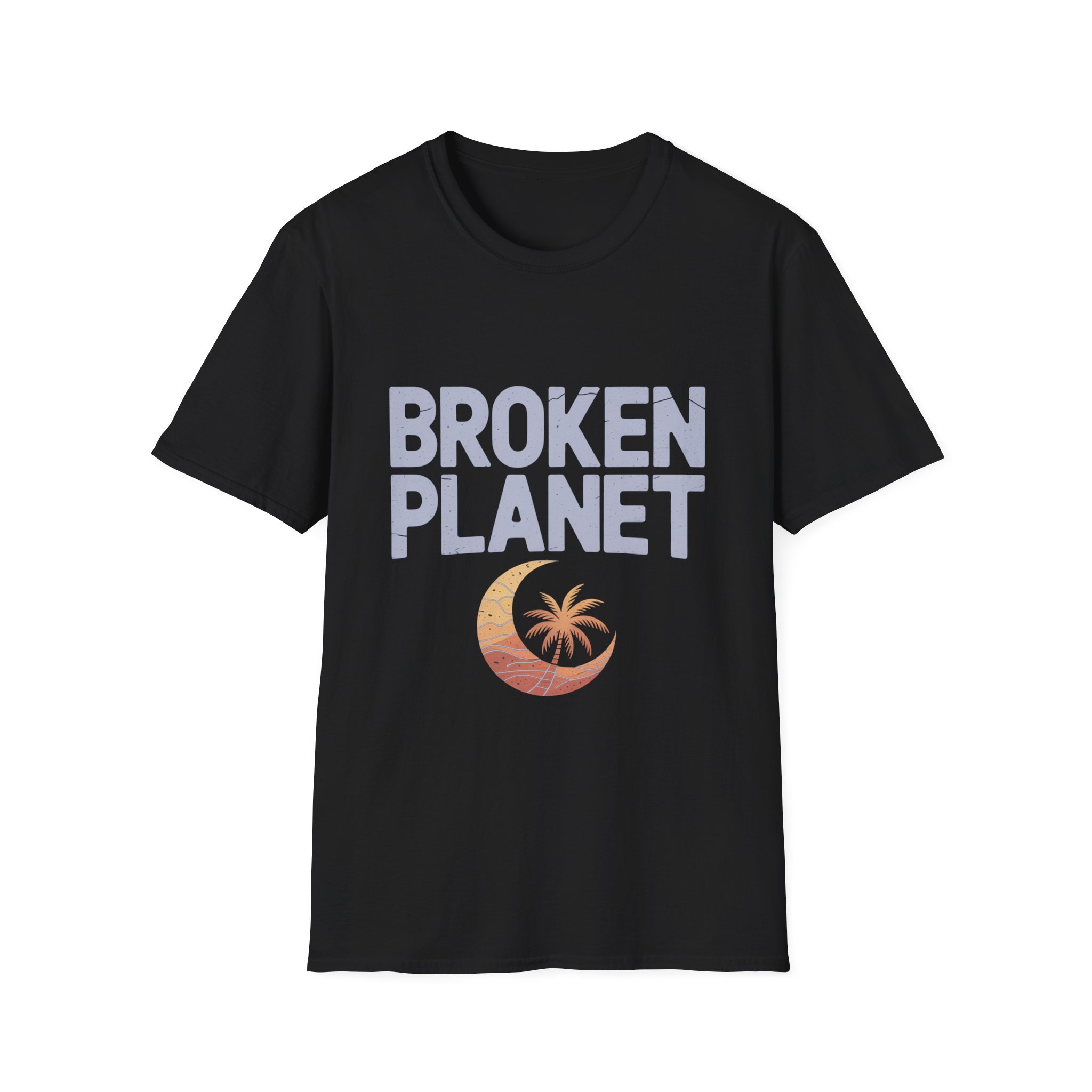 Broken Planet Unisex Softstyle T-Shirt, Eco-Friendly Tee, Casual Outfit, Gift for Earth Lovers, Summer Fashion - Image 7
